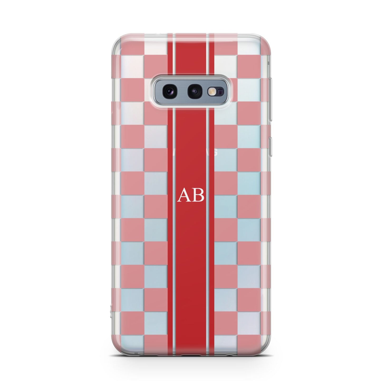 Personalised Checkered Samsung Galaxy S10E Case