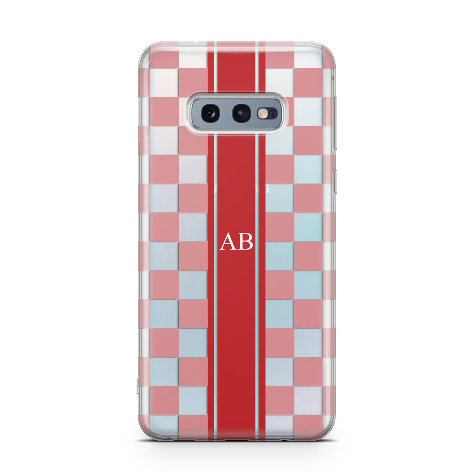 Personalised Checkered Samsung Galaxy S10E Case