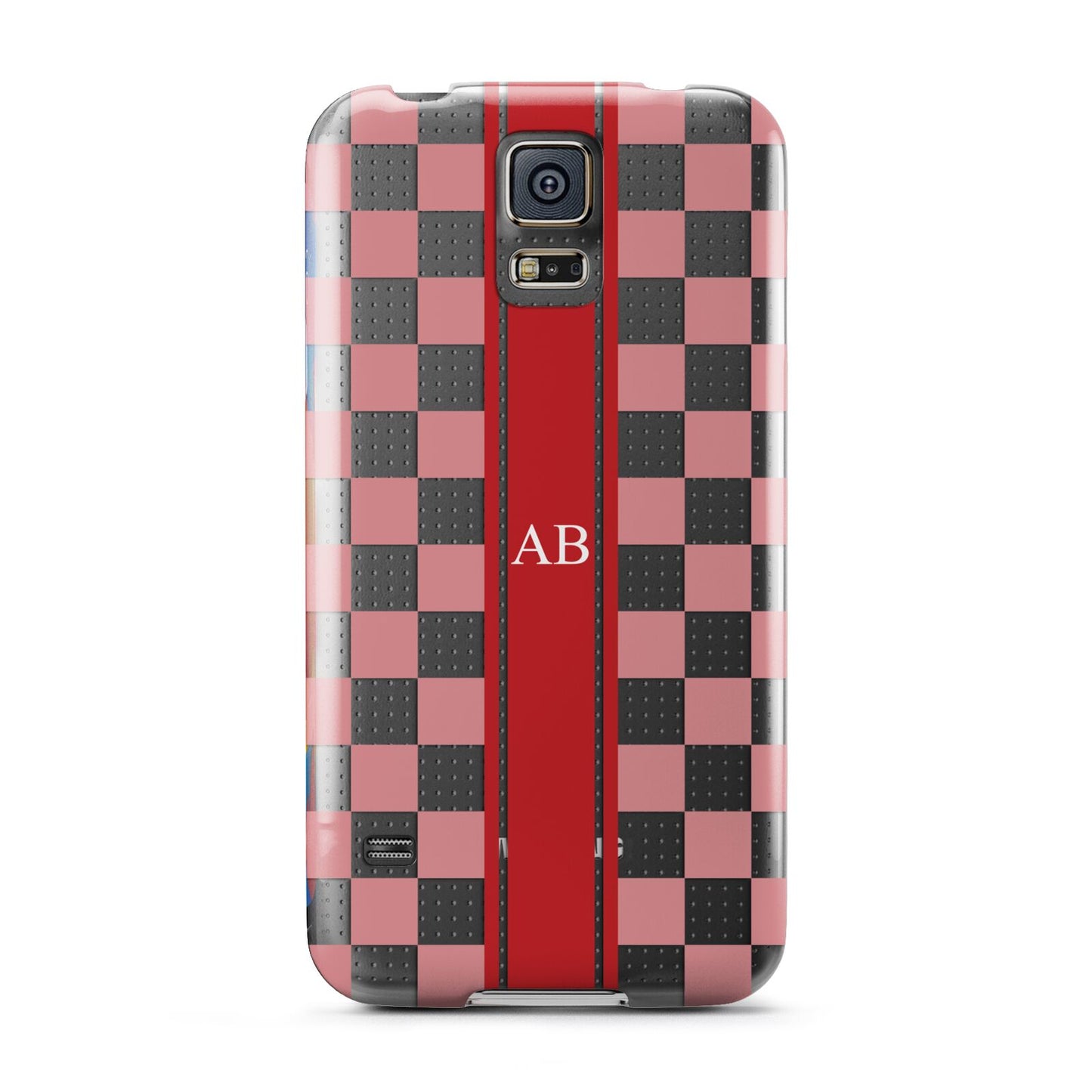 Personalised Checkered Samsung Galaxy S5 Case