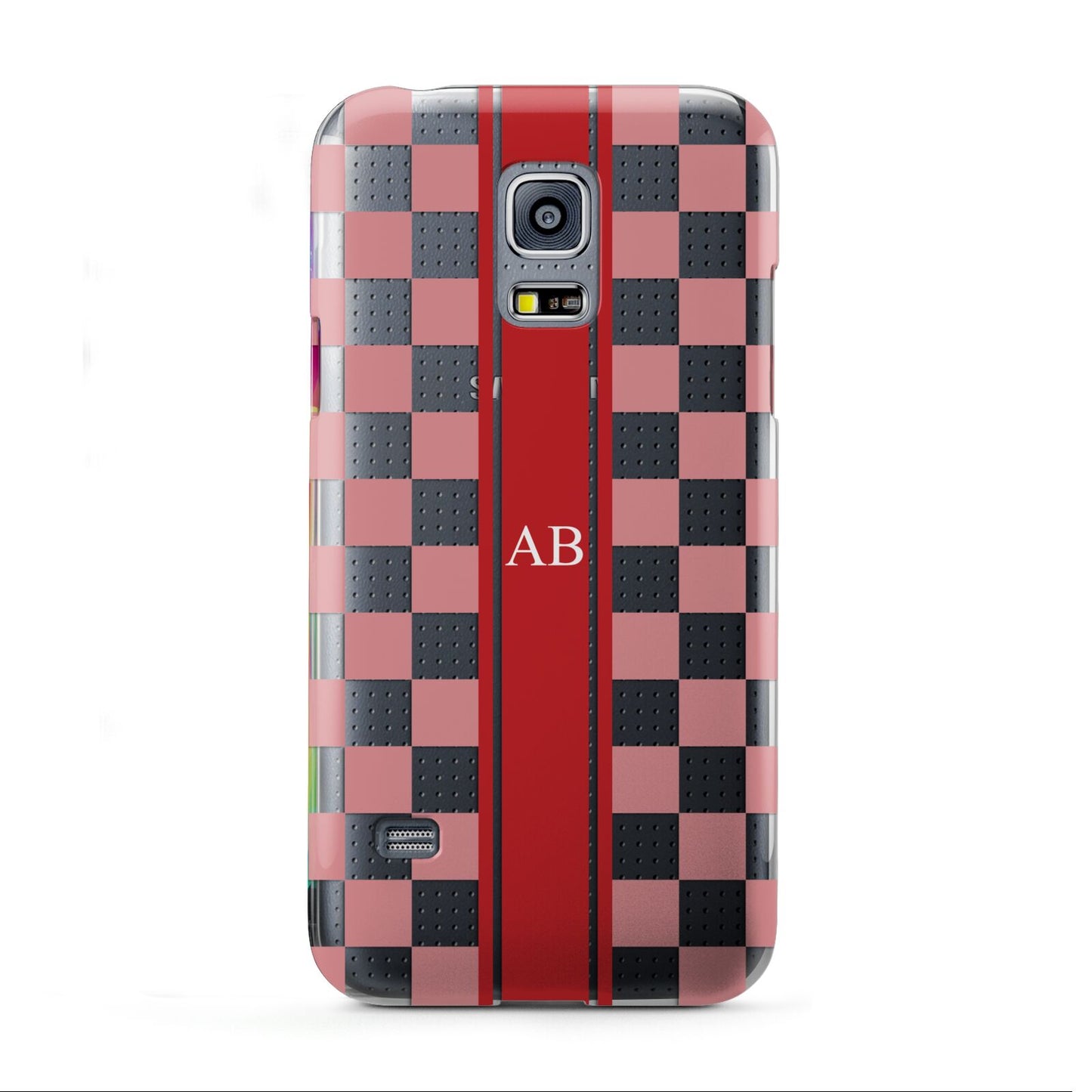 Personalised Checkered Samsung Galaxy S5 Mini Case