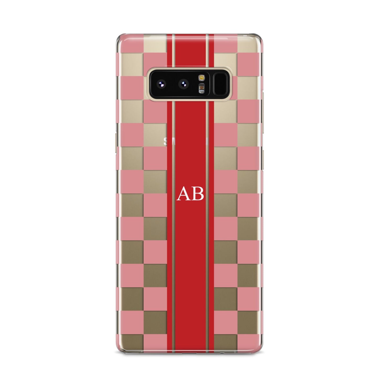 Personalised Checkered Samsung Galaxy S8 Case