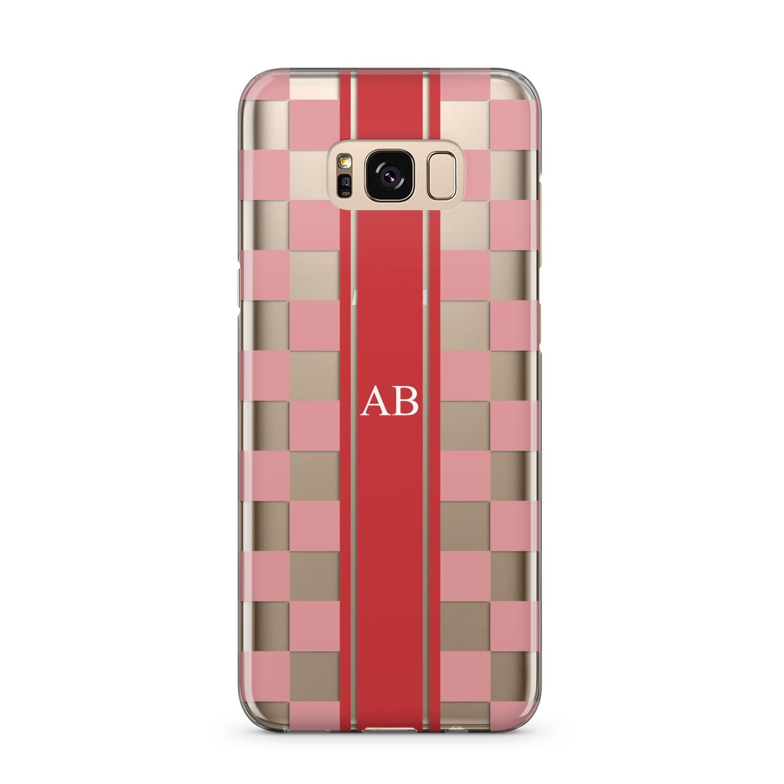 Personalised Checkered Samsung Galaxy S8 Plus Case