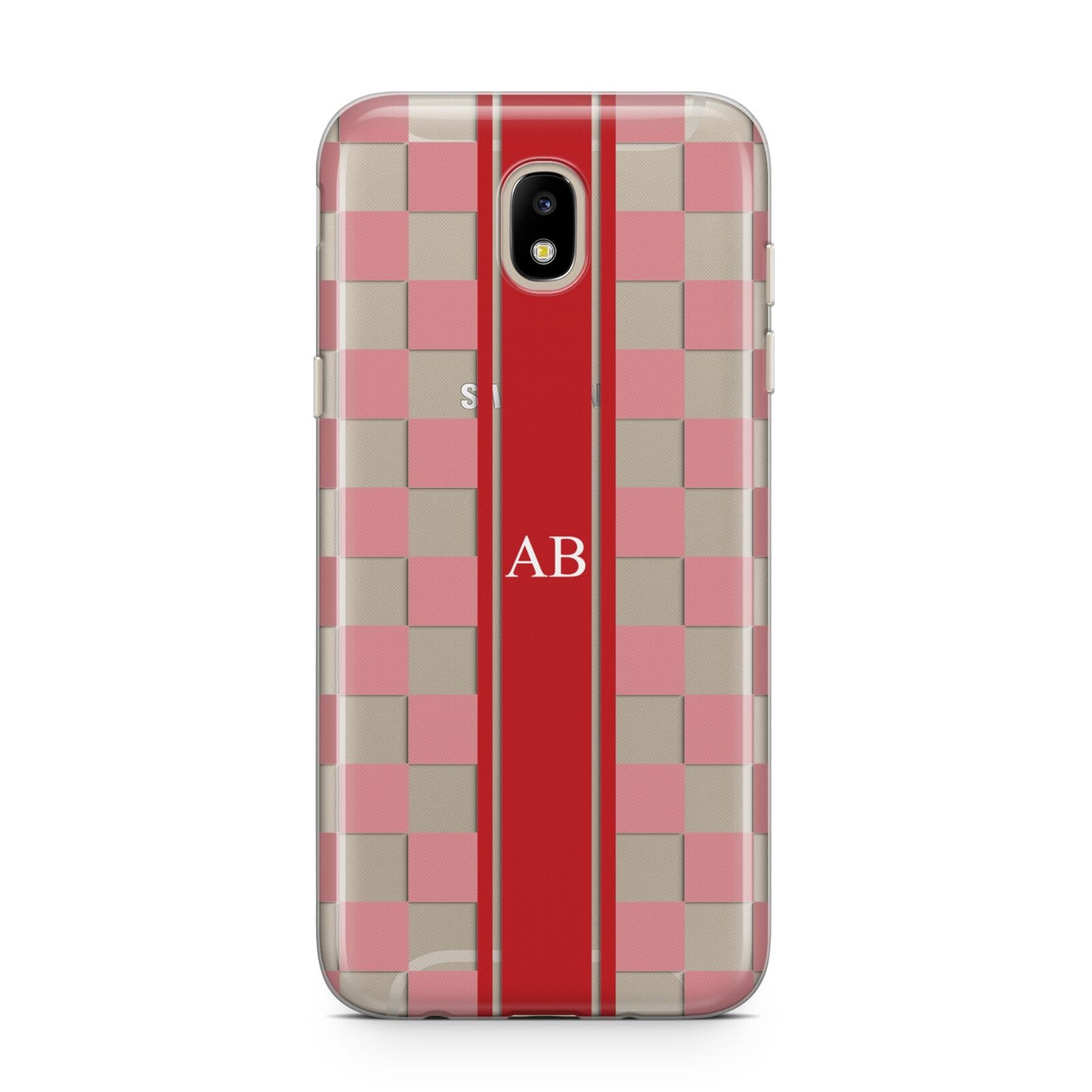 Personalised Checkered Samsung J5 2017 Case