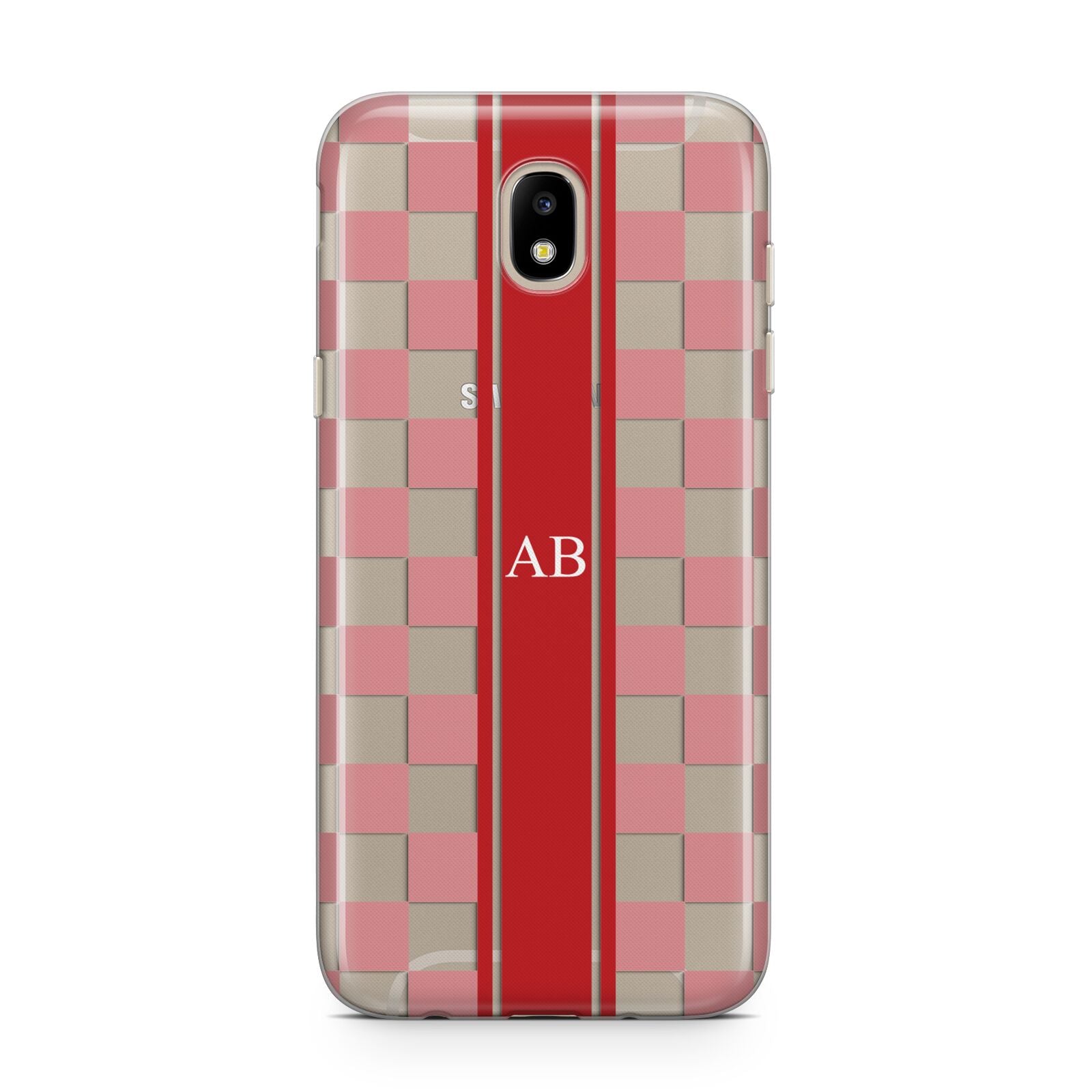 Personalised Checkered Samsung J5 2017 Case