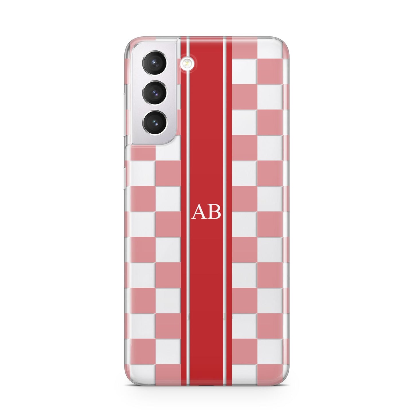 Personalised Checkered Samsung S21 Case