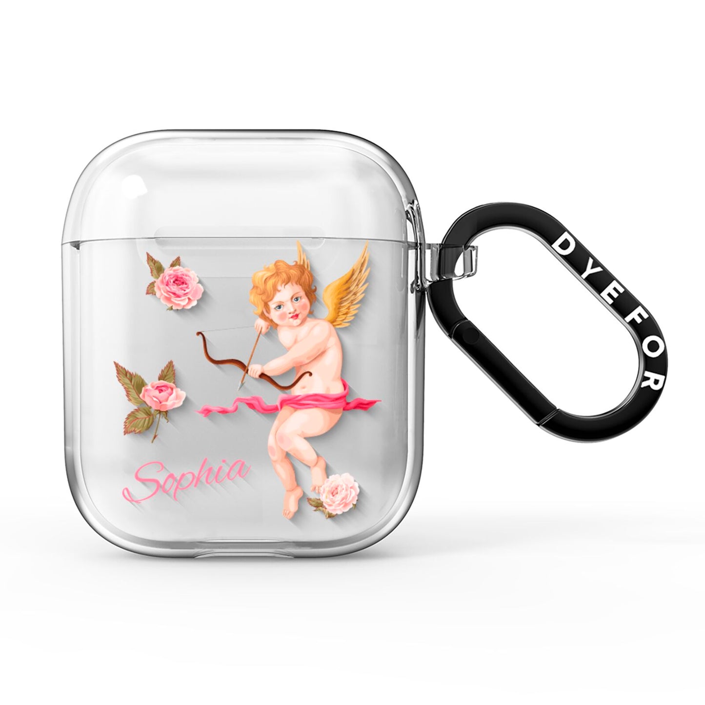 Personalised Cherub AirPods Clear Case