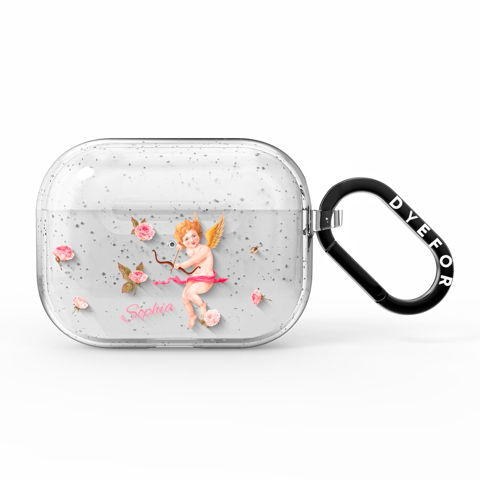 Personalised Cherub AirPods Pro Glitter Case