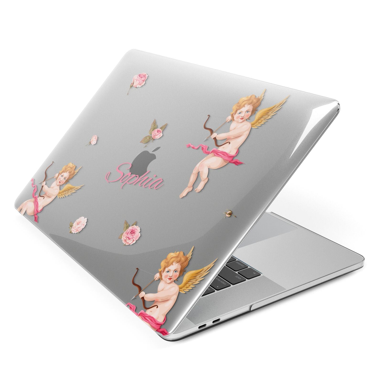 Personalised Cherub Apple MacBook Case Side View