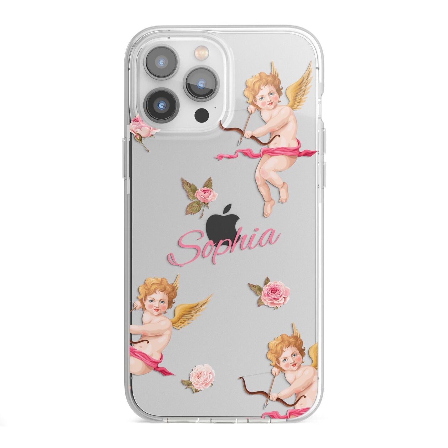 Personalised Cherub iPhone 13 Pro Max TPU Impact Case with White Edges