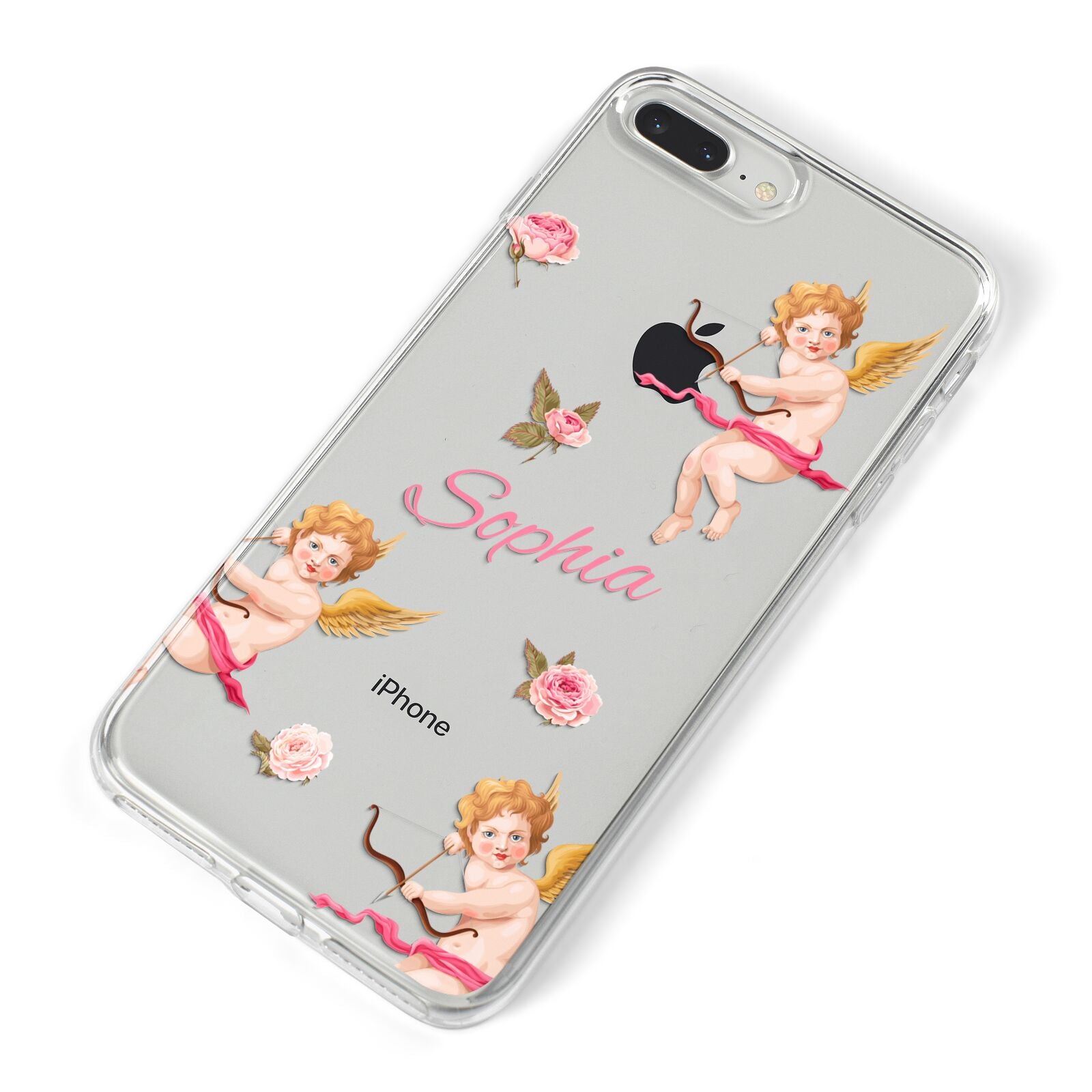 Personalised Cherub iPhone 8 Plus Bumper Case on Silver iPhone Alternative Image