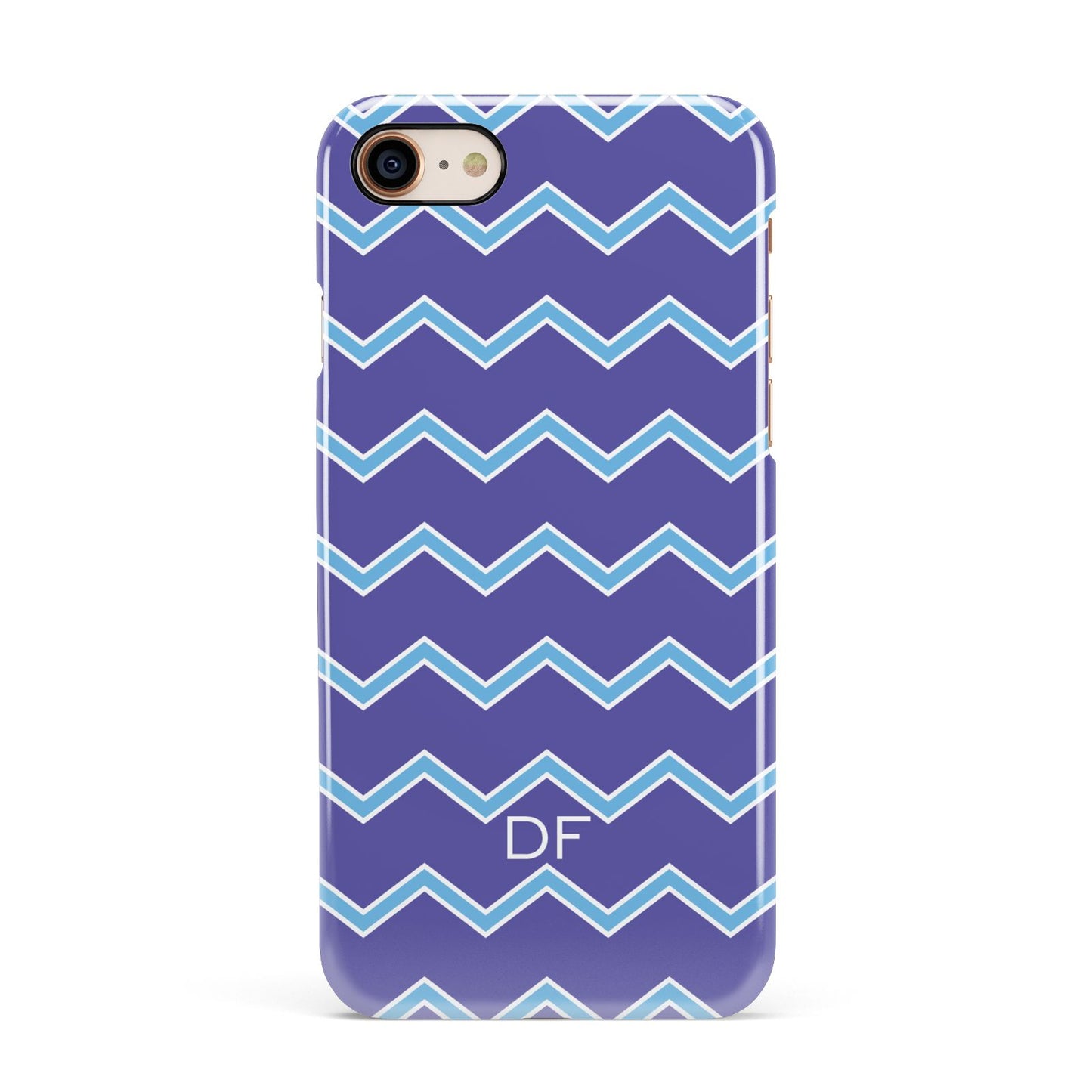 Personalised Chevron 2 Tone Apple iPhone 7 8 3D Snap Case