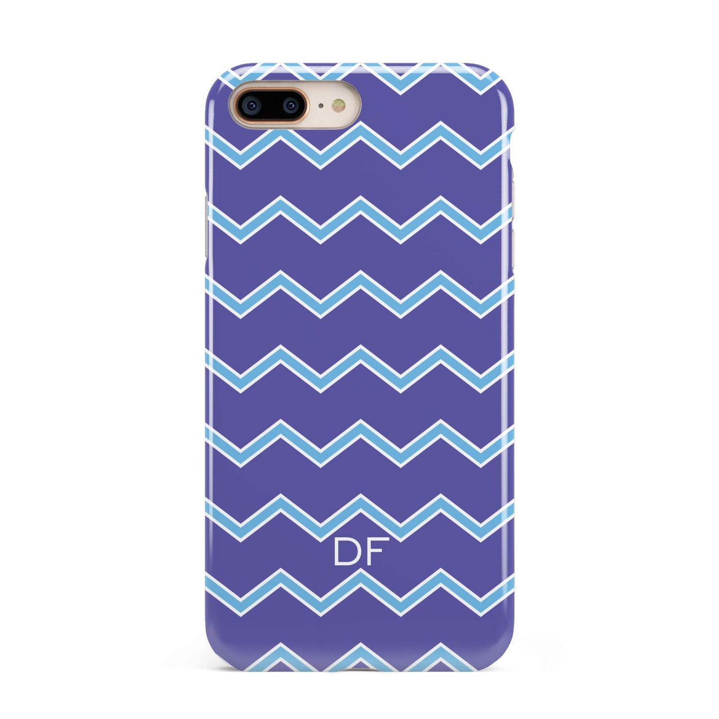 Personalised Chevron 2 Tone Apple iPhone 7 8 Plus 3D Tough Case