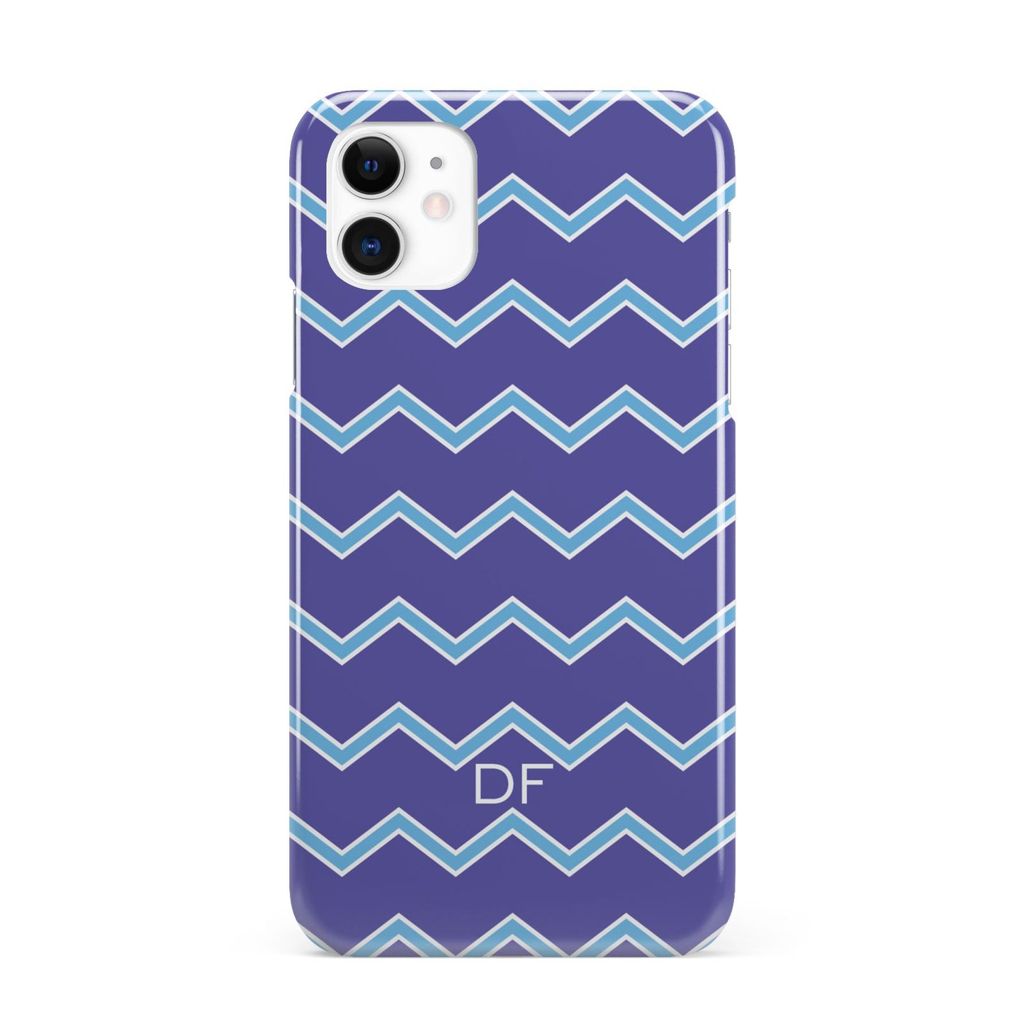 Personalised Chevron 2 Tone iPhone 11 3D Snap Case