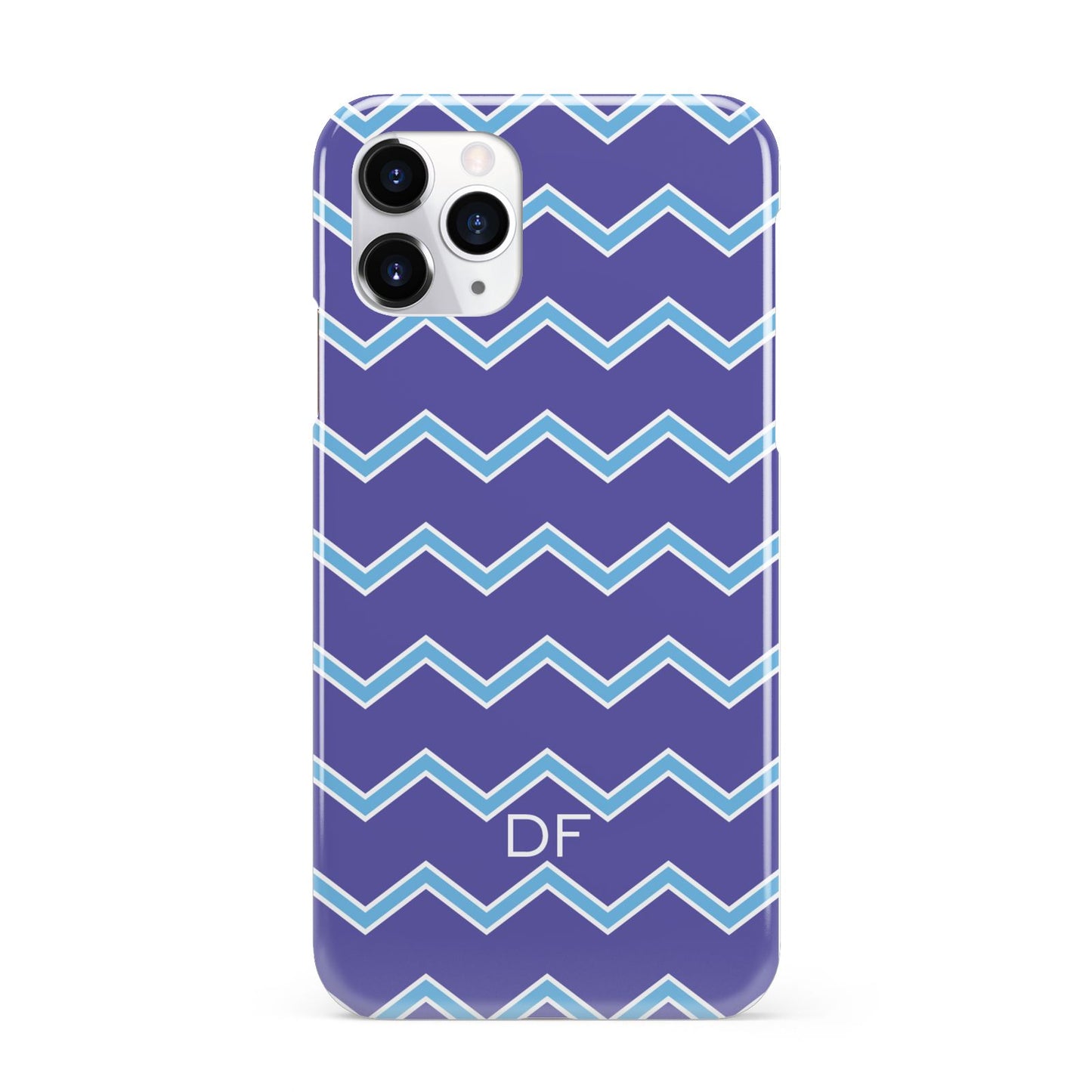 Personalised Chevron 2 Tone iPhone 11 Pro 3D Snap Case