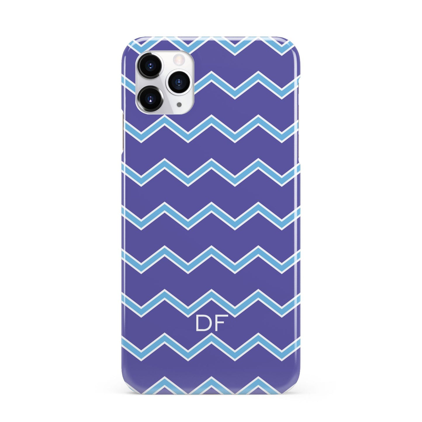 Personalised Chevron 2 Tone iPhone 11 Pro Max 3D Snap Case