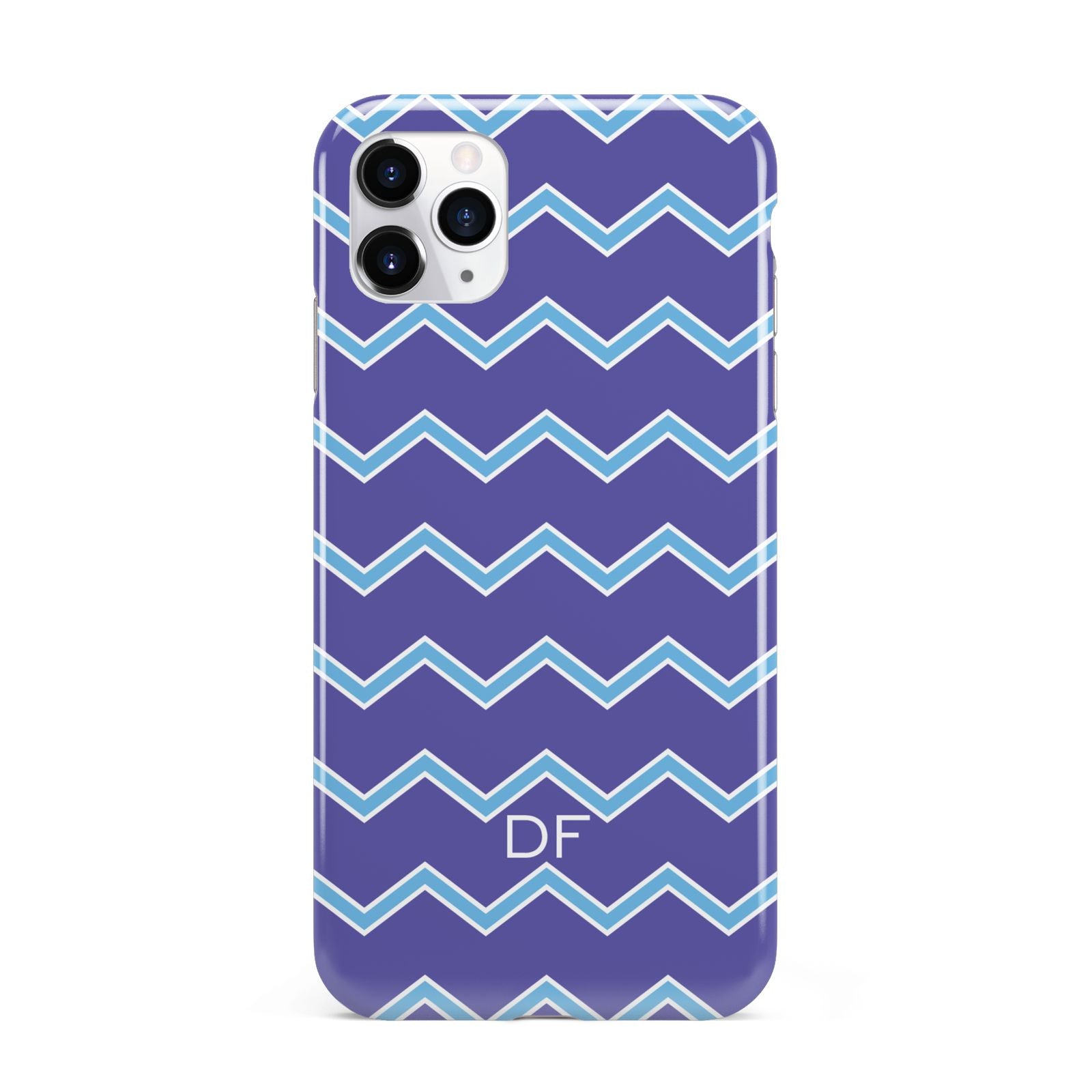 Personalised Chevron 2 Tone iPhone 11 Pro Max 3D Tough Case