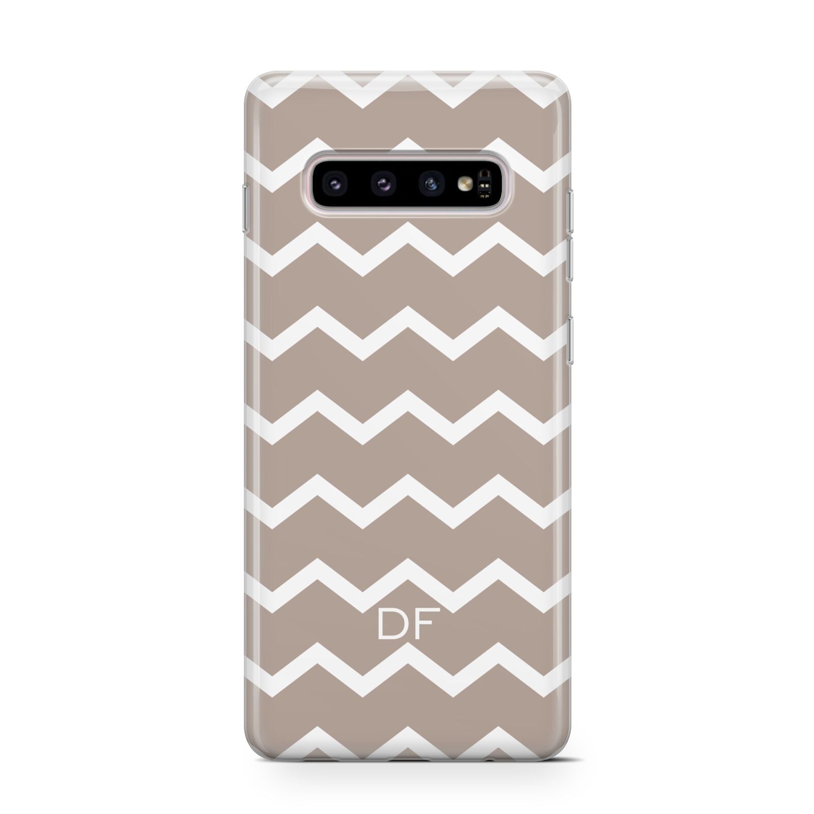 Personalised Chevron Beige Protective Samsung Galaxy Case