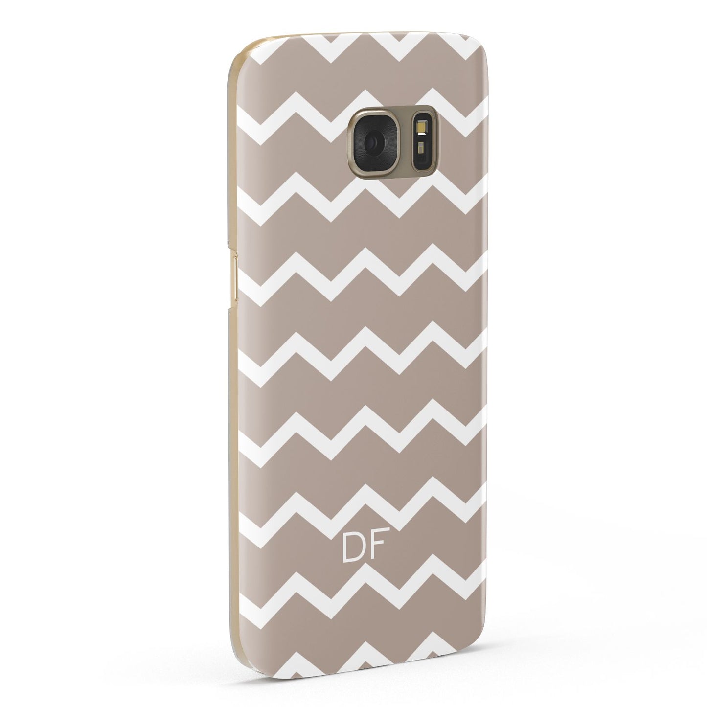 Personalised Chevron Beige Samsung Galaxy Case Fourty Five Degrees