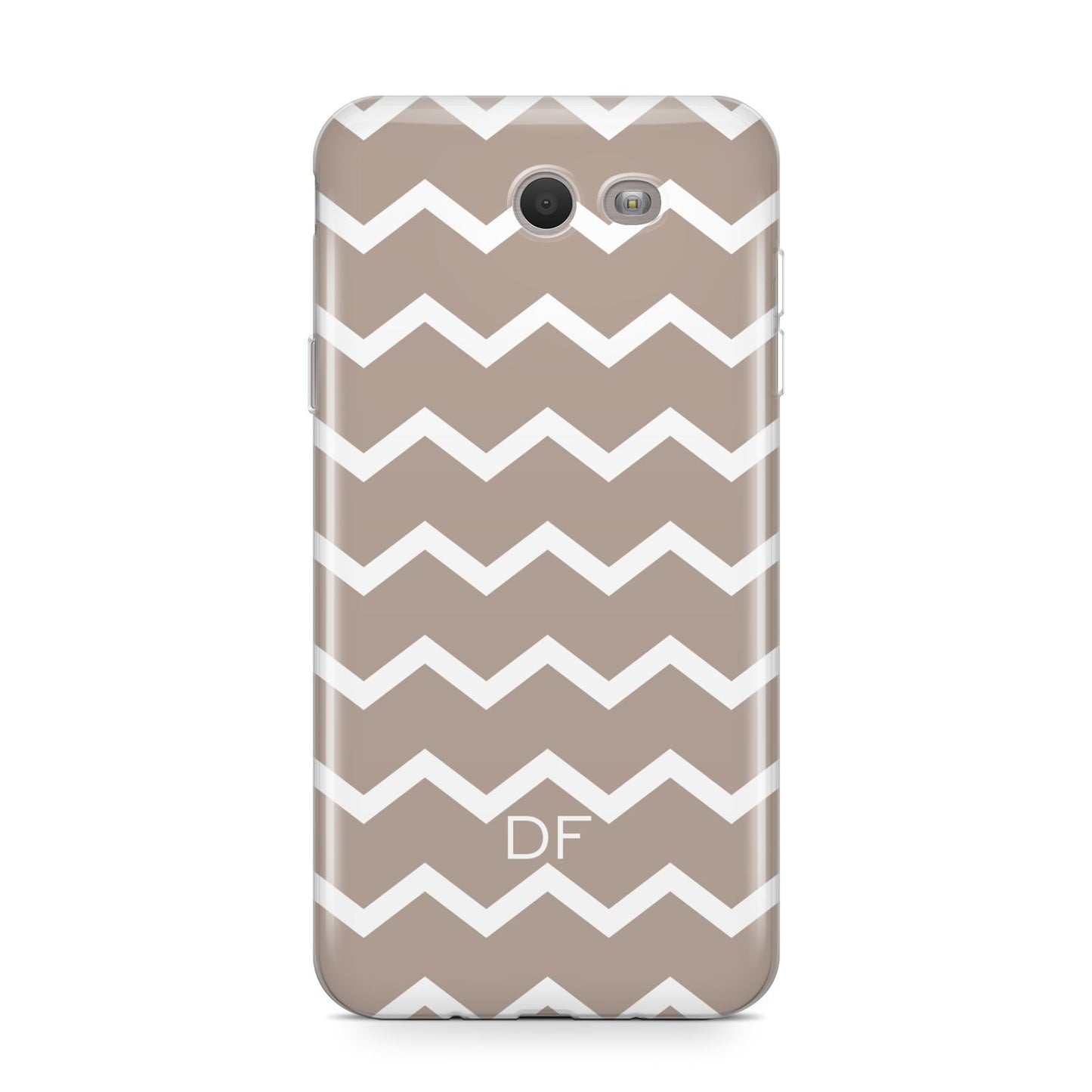 Personalised Chevron Beige Samsung Galaxy J7 2017 Case