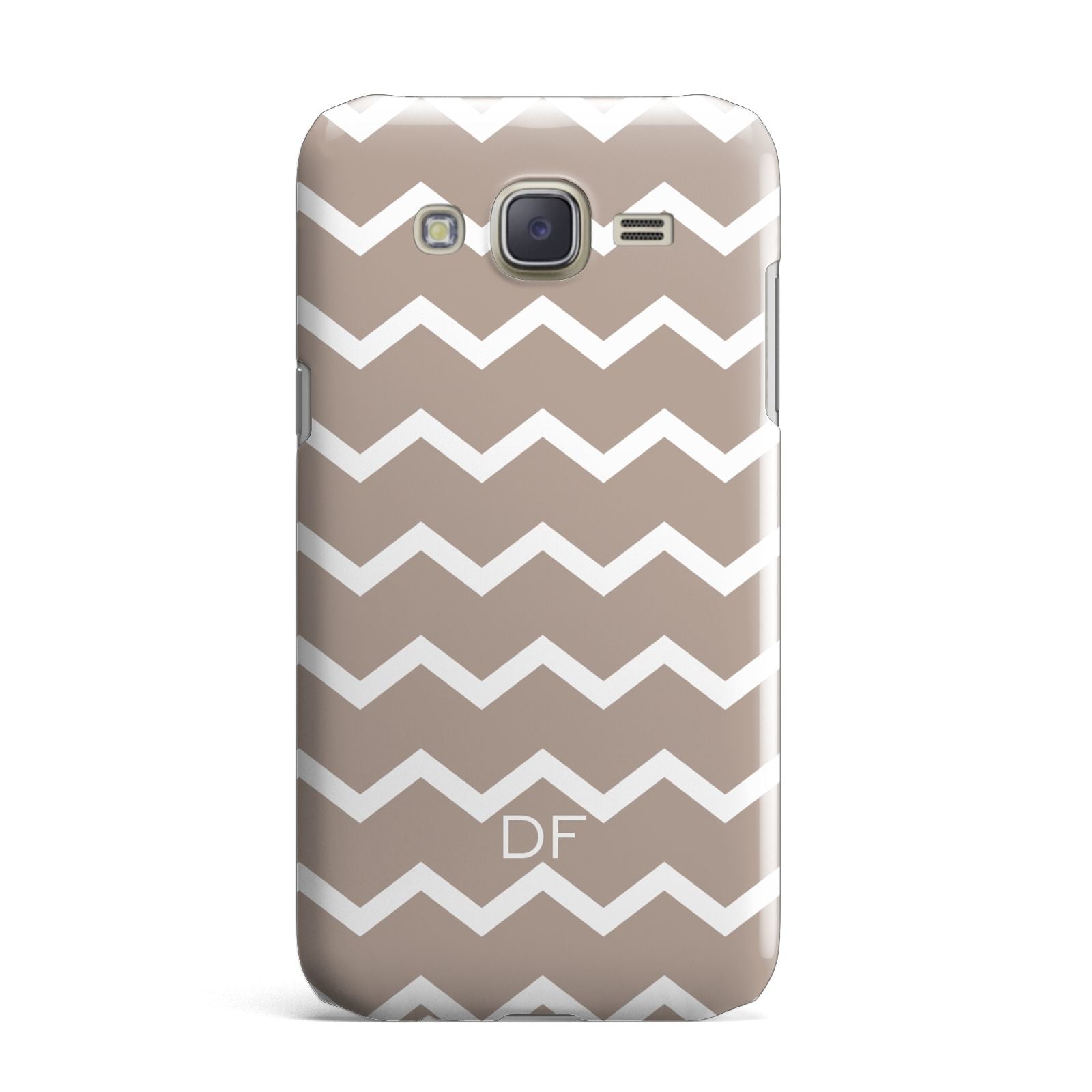 Personalised Chevron Beige Samsung Galaxy J7 Case