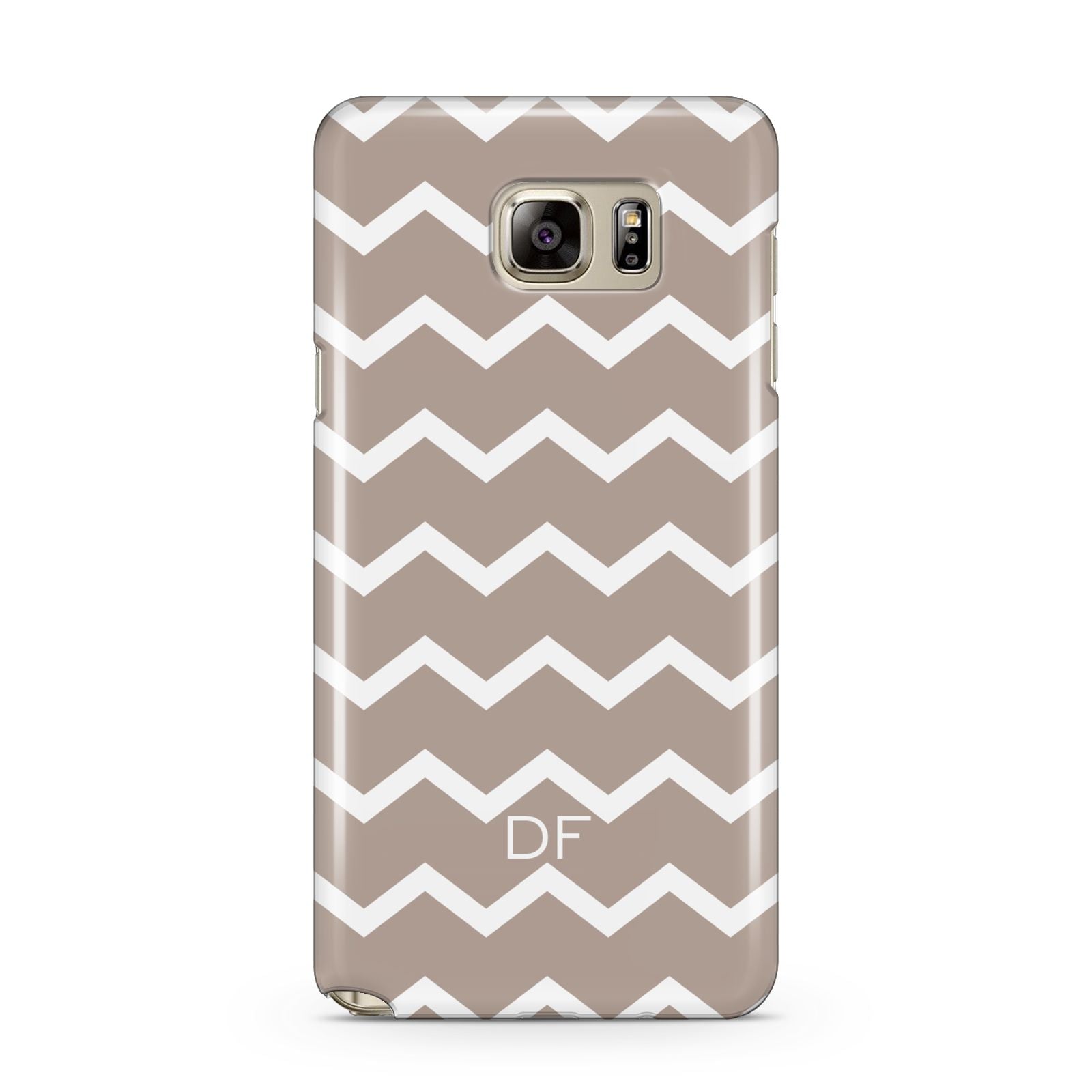 Personalised Chevron Beige Samsung Galaxy Note 5 Case