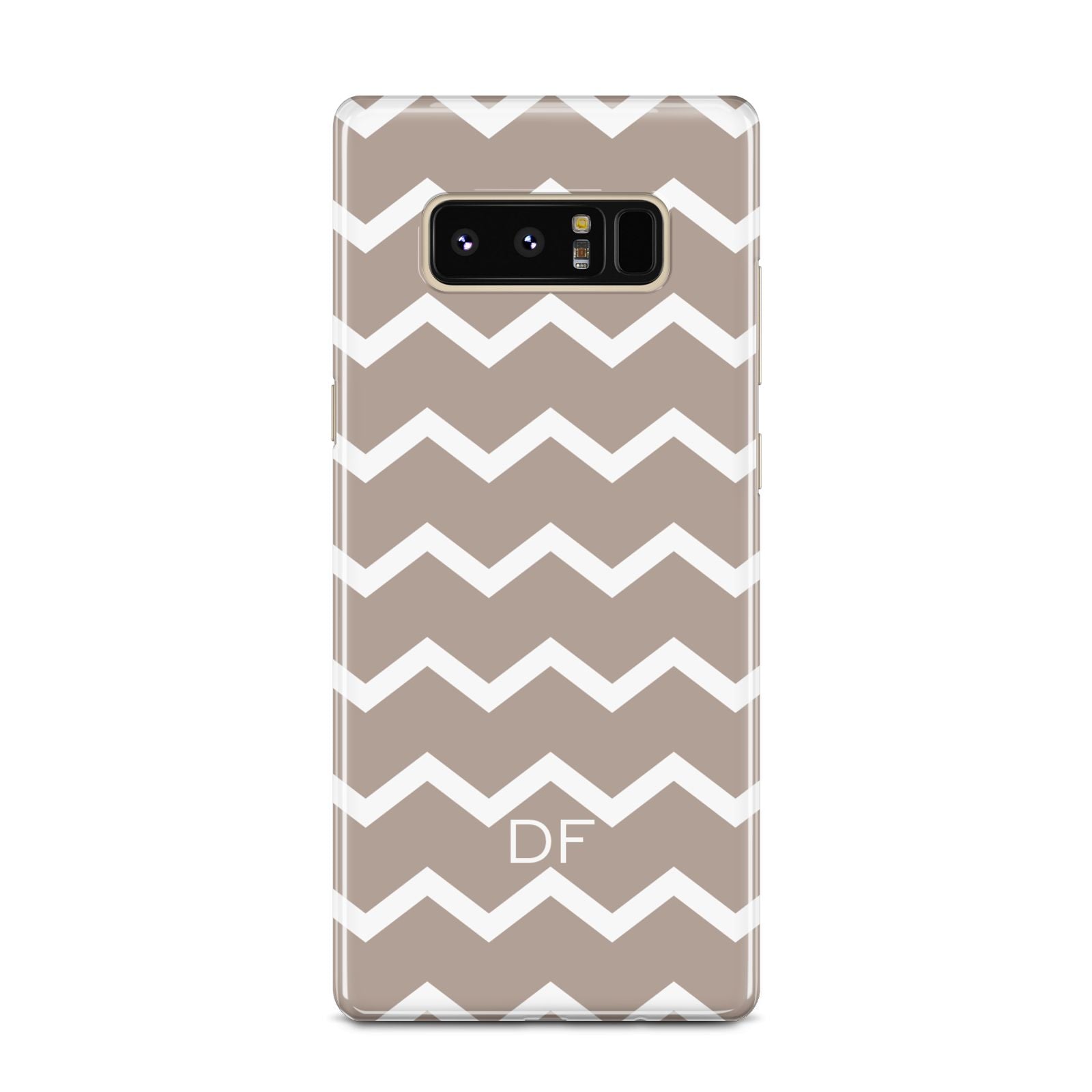 Personalised Chevron Beige Samsung Galaxy Note 8 Case