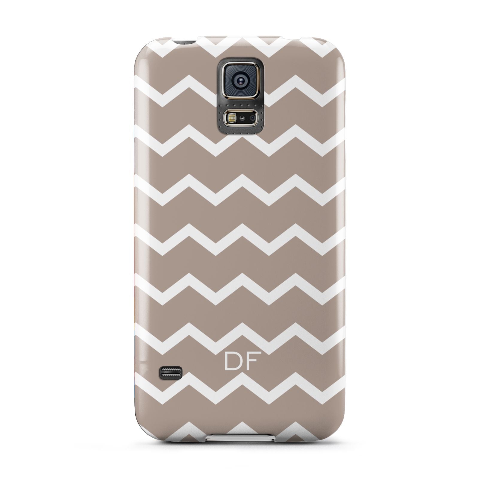 Personalised Chevron Beige Samsung Galaxy S5 Case