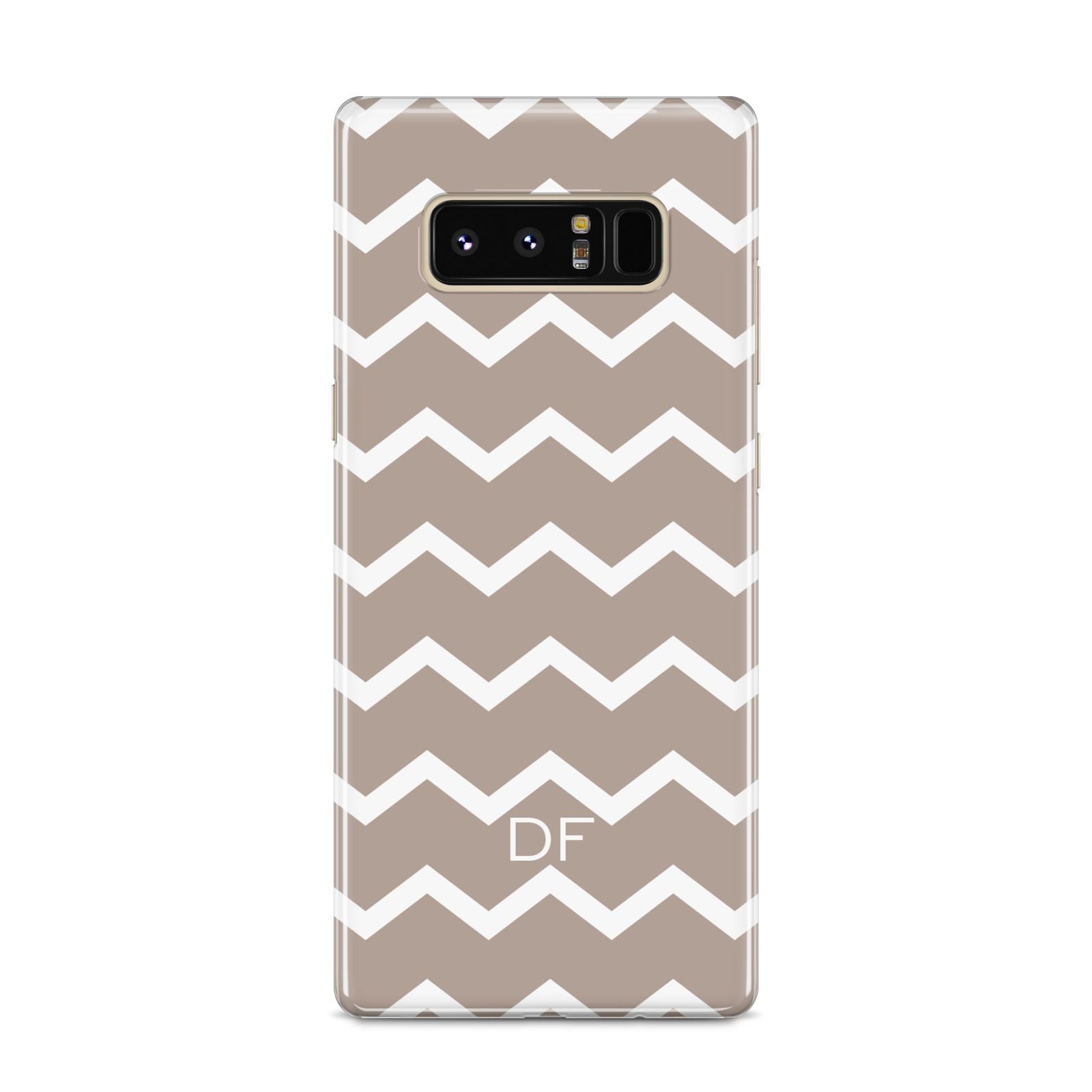 Personalised Chevron Beige Samsung Galaxy S8 Case