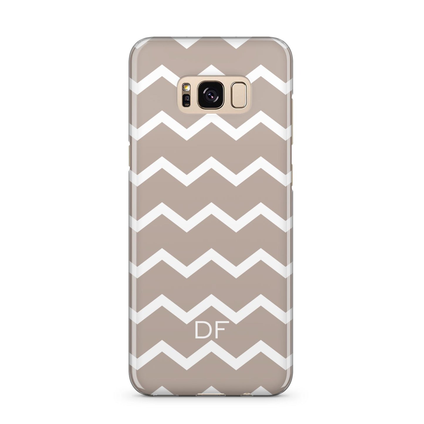 Personalised Chevron Beige Samsung Galaxy S8 Plus Case