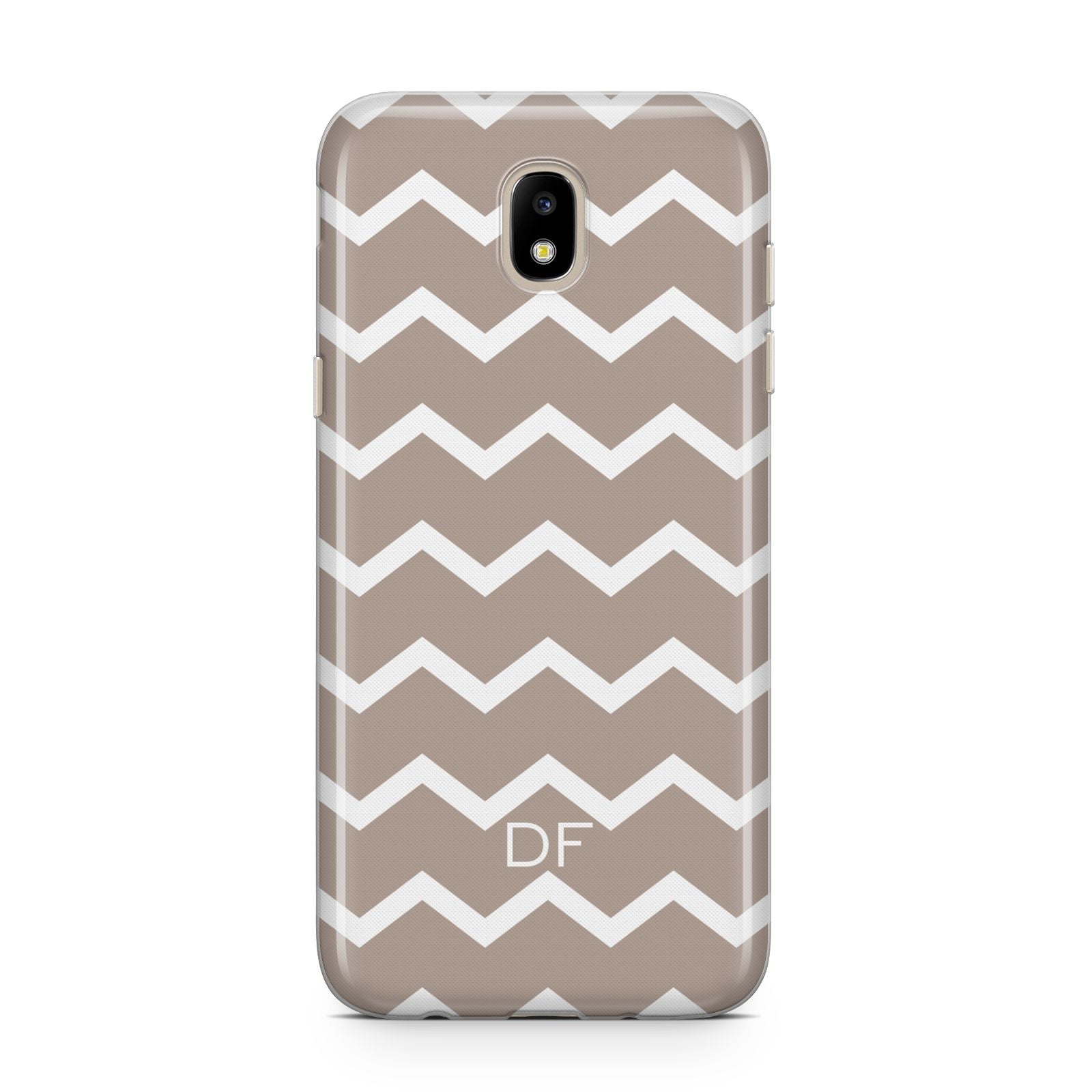 Personalised Chevron Beige Samsung J5 2017 Case