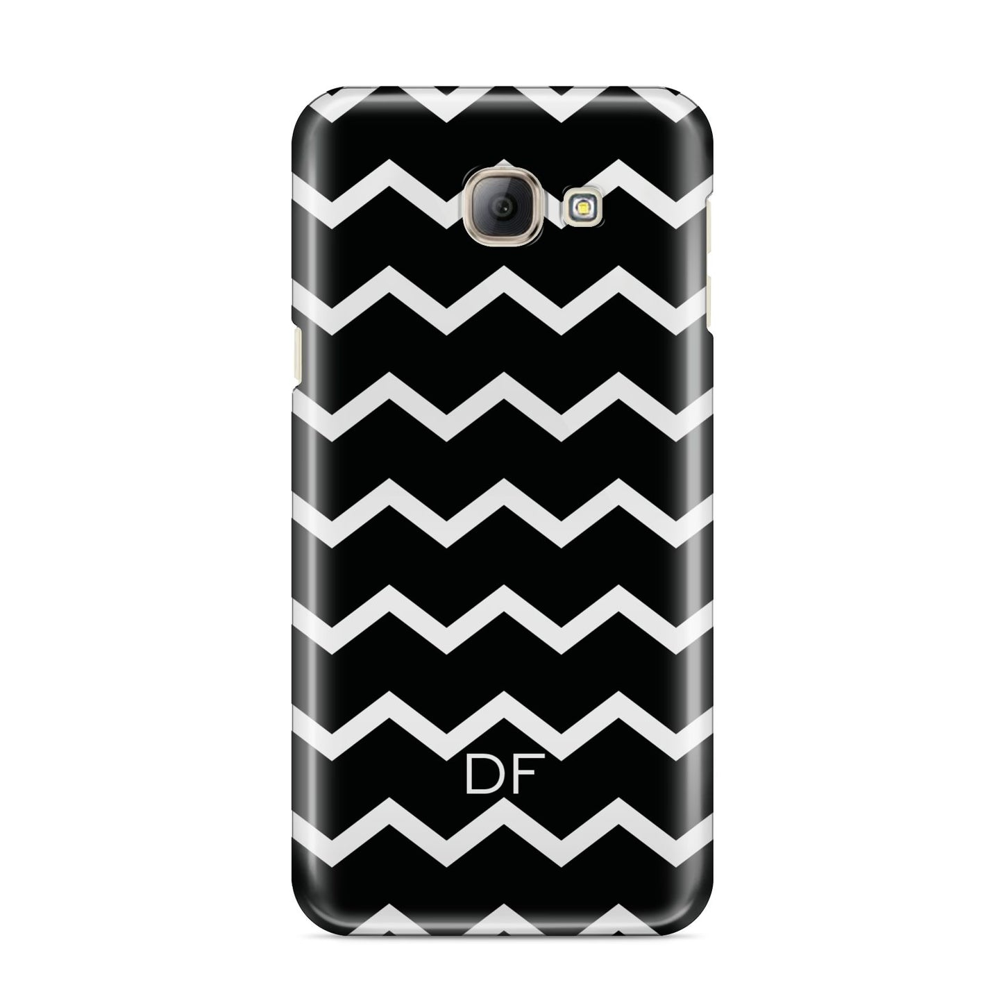 Personalised Chevron Black Samsung Galaxy A8 2016 Case