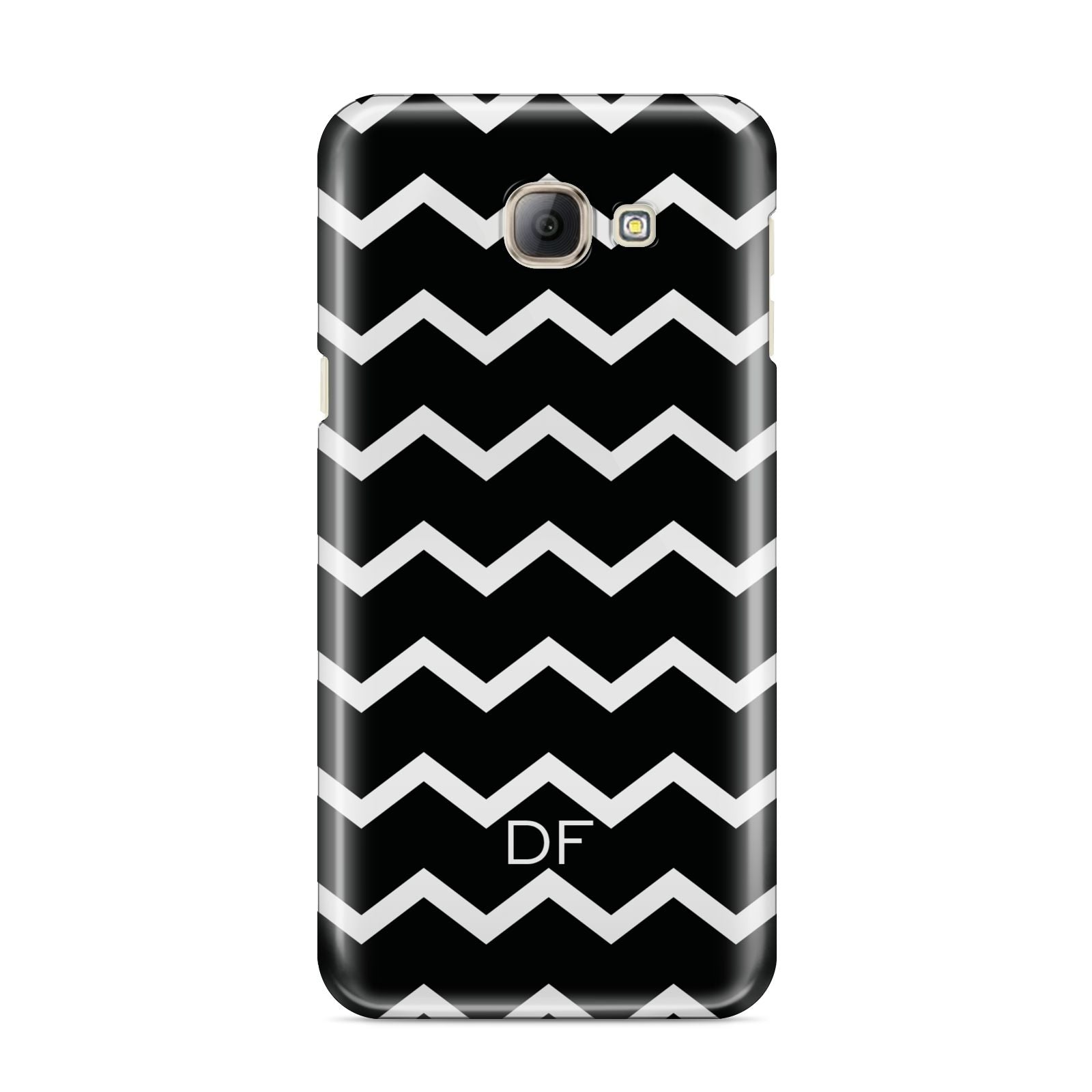 Personalised Chevron Black Samsung Galaxy A8 2016 Case