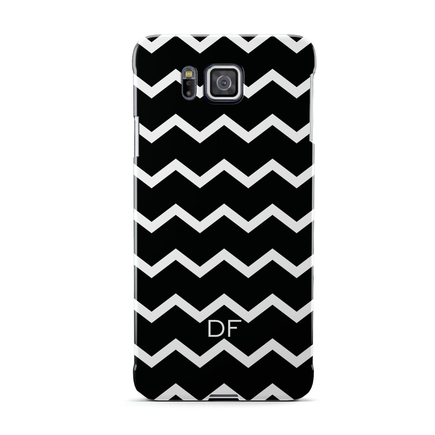 Personalised Chevron Black Samsung Galaxy Alpha Case