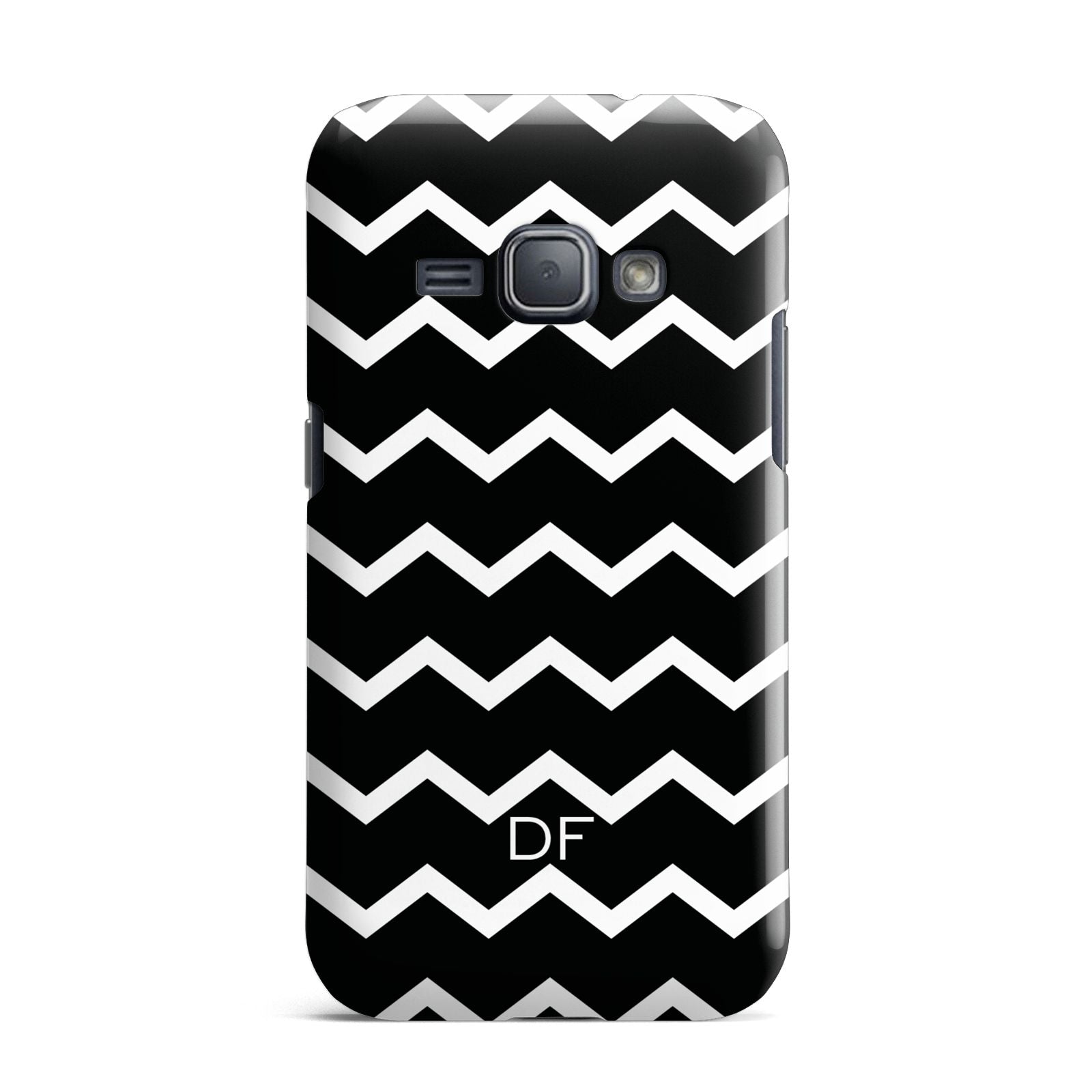 Personalised Chevron Black Samsung Galaxy J1 2016 Case