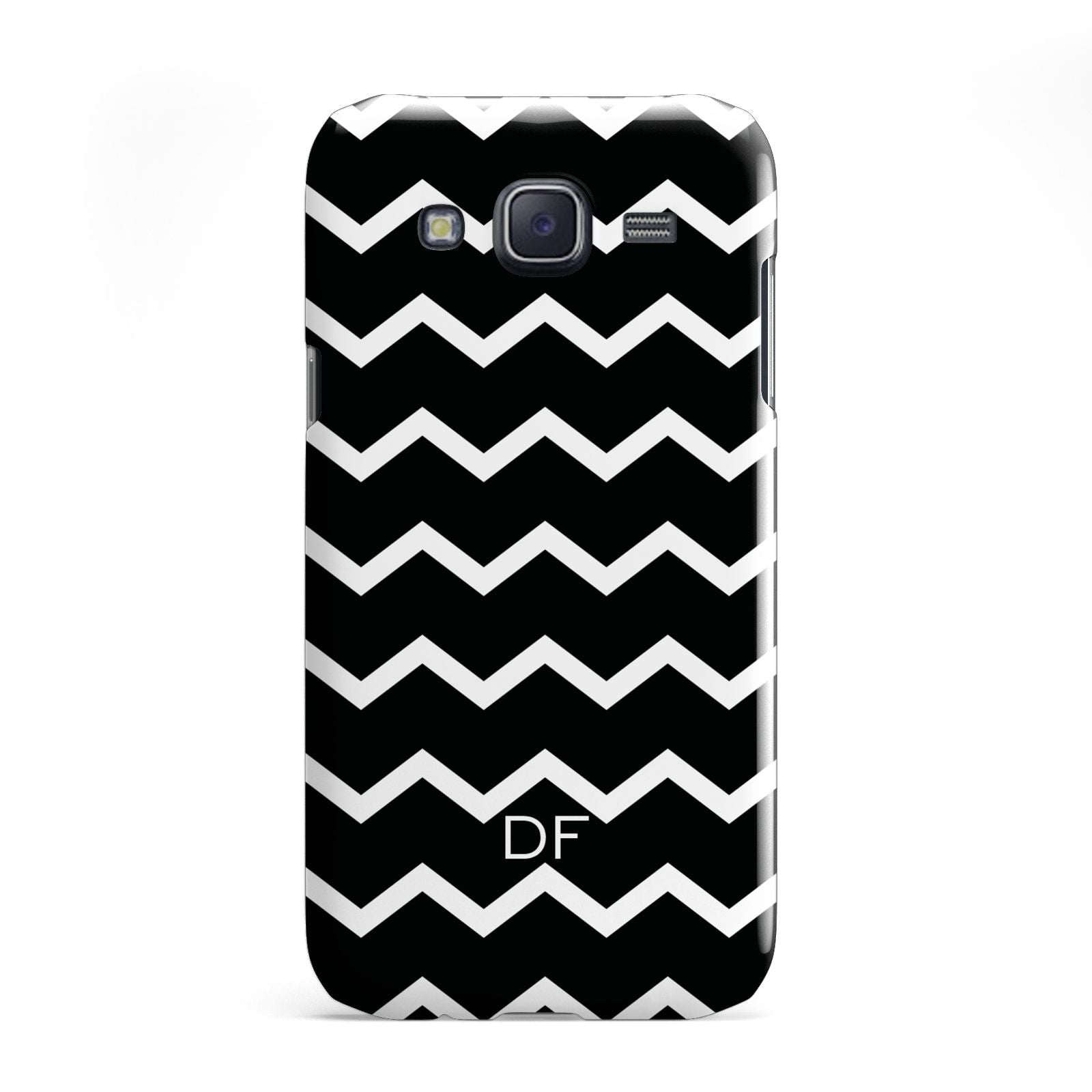 Personalised Chevron Black Samsung Galaxy J5 Case