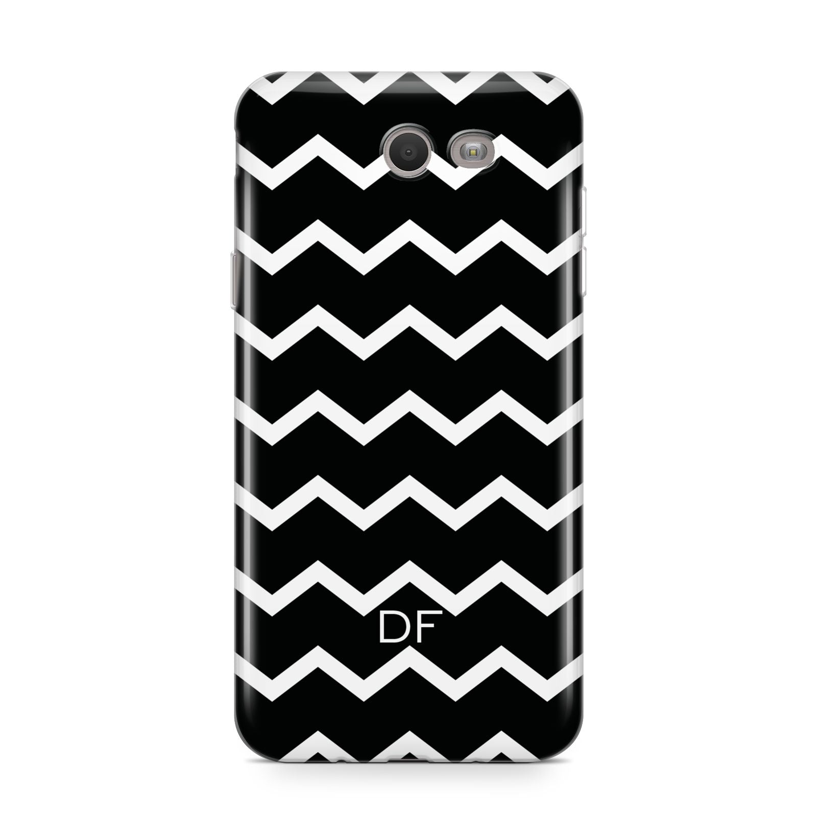 Personalised Chevron Black Samsung Galaxy J7 2017 Case