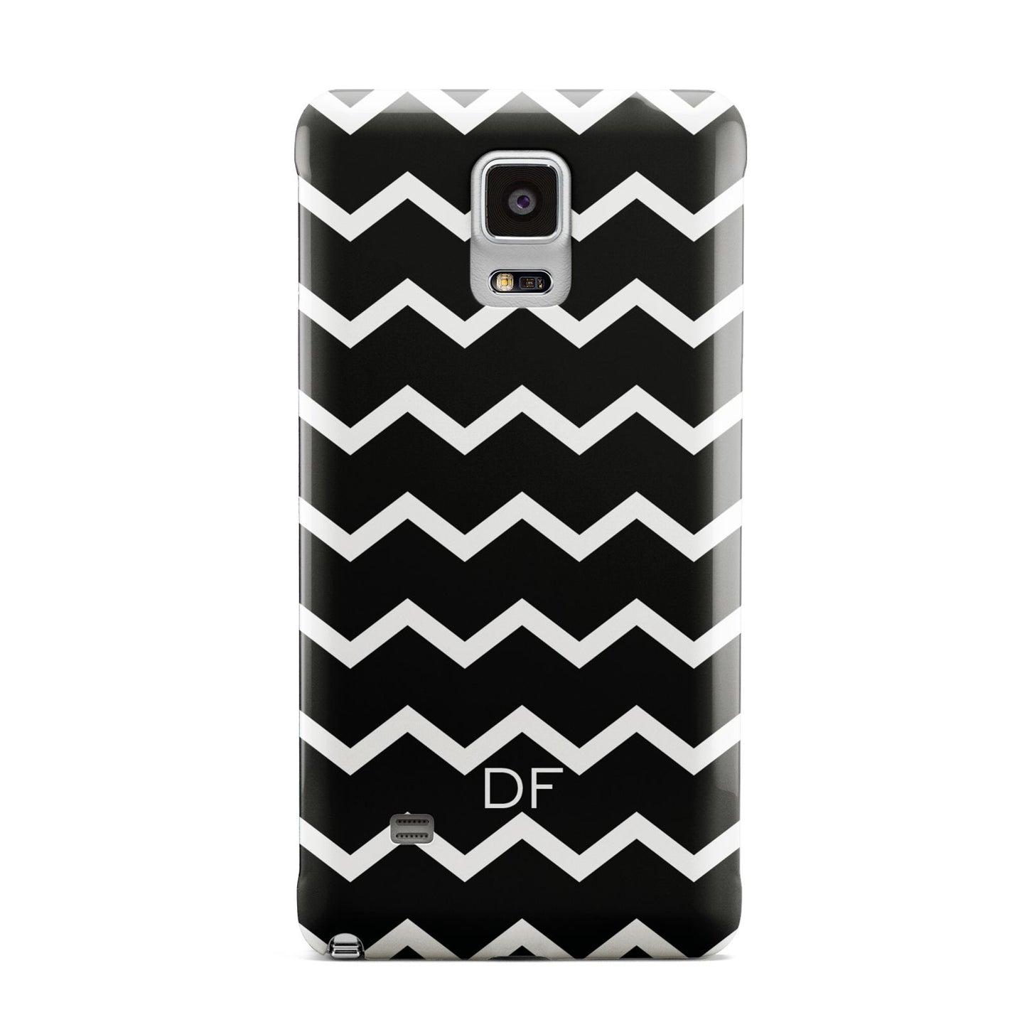 Personalised Chevron Black Samsung Galaxy Note 4 Case