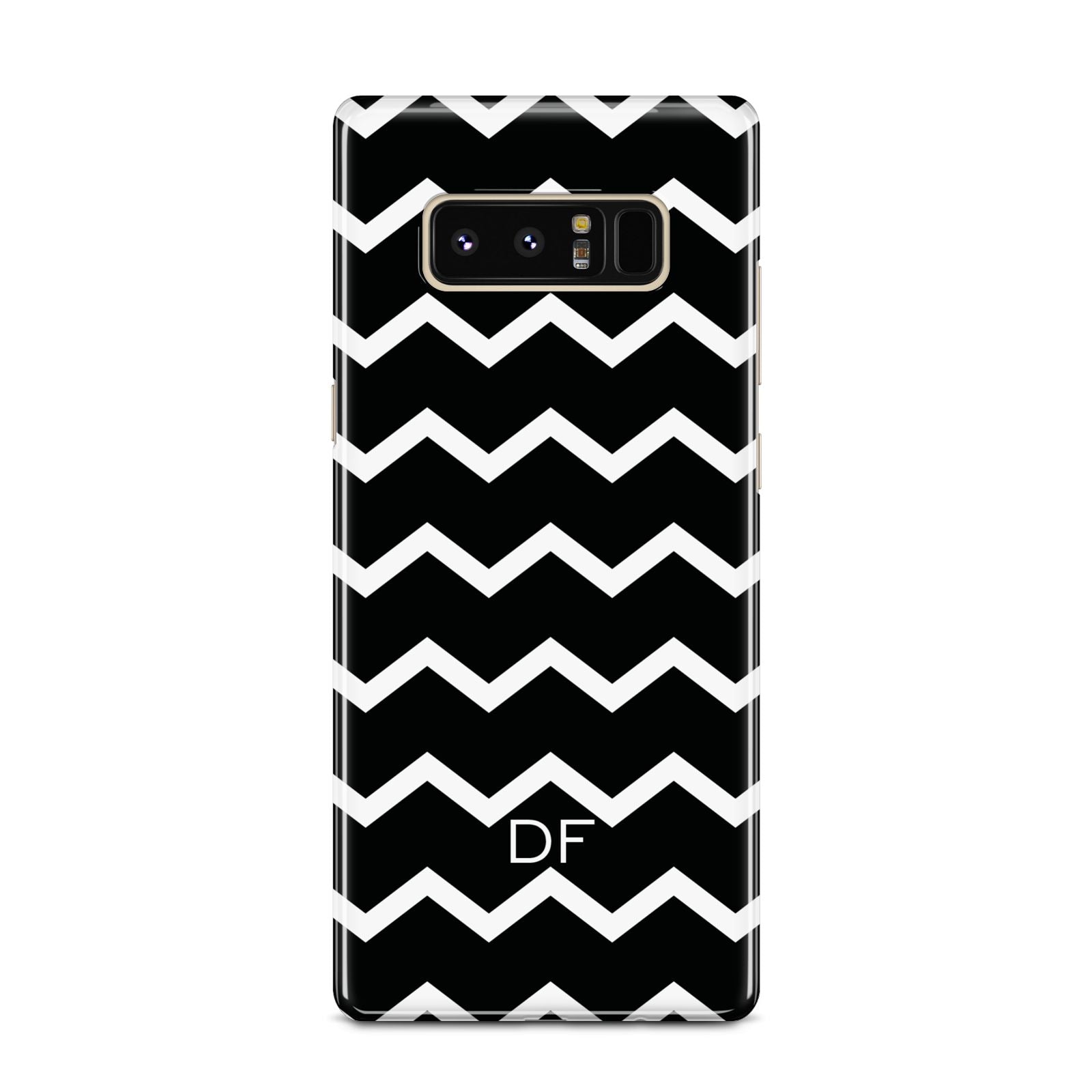 Personalised Chevron Black Samsung Galaxy Note 8 Case