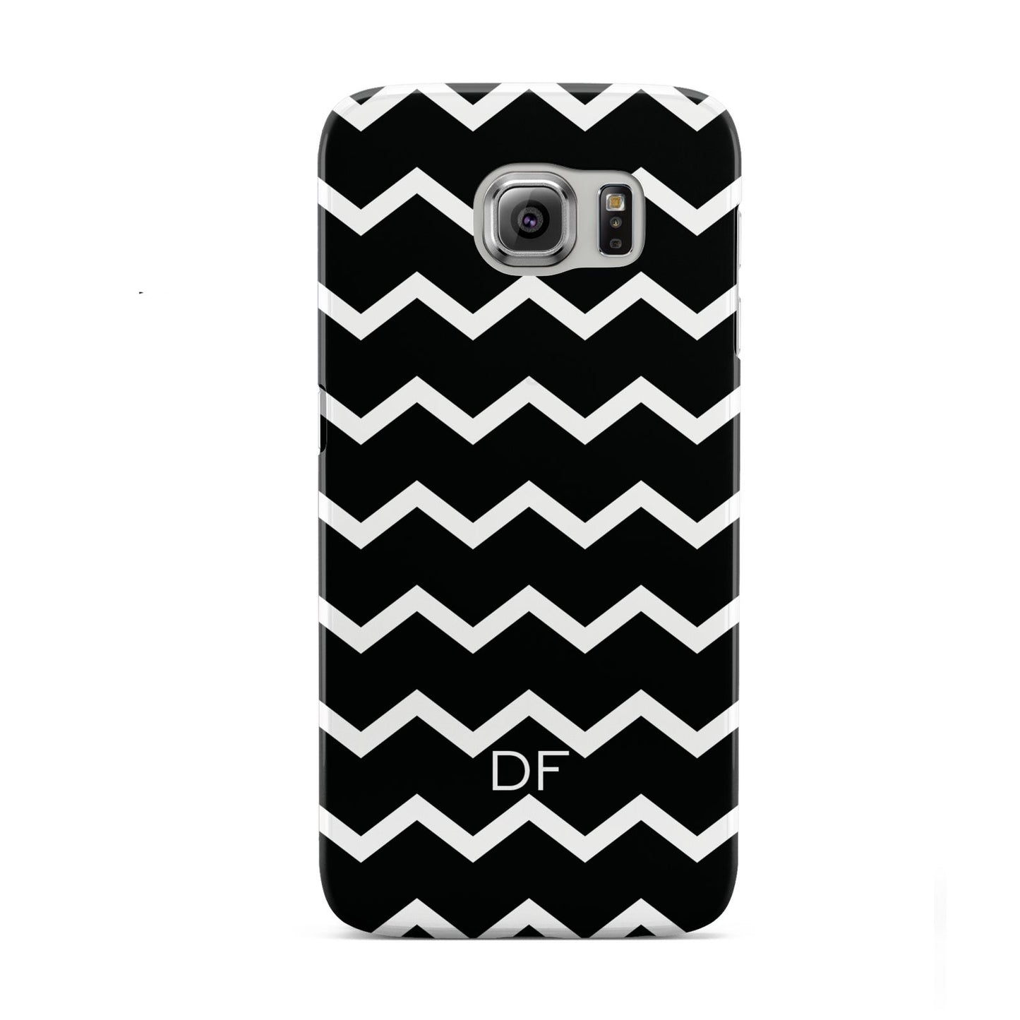 Personalised Chevron Black Samsung Galaxy S6 Case