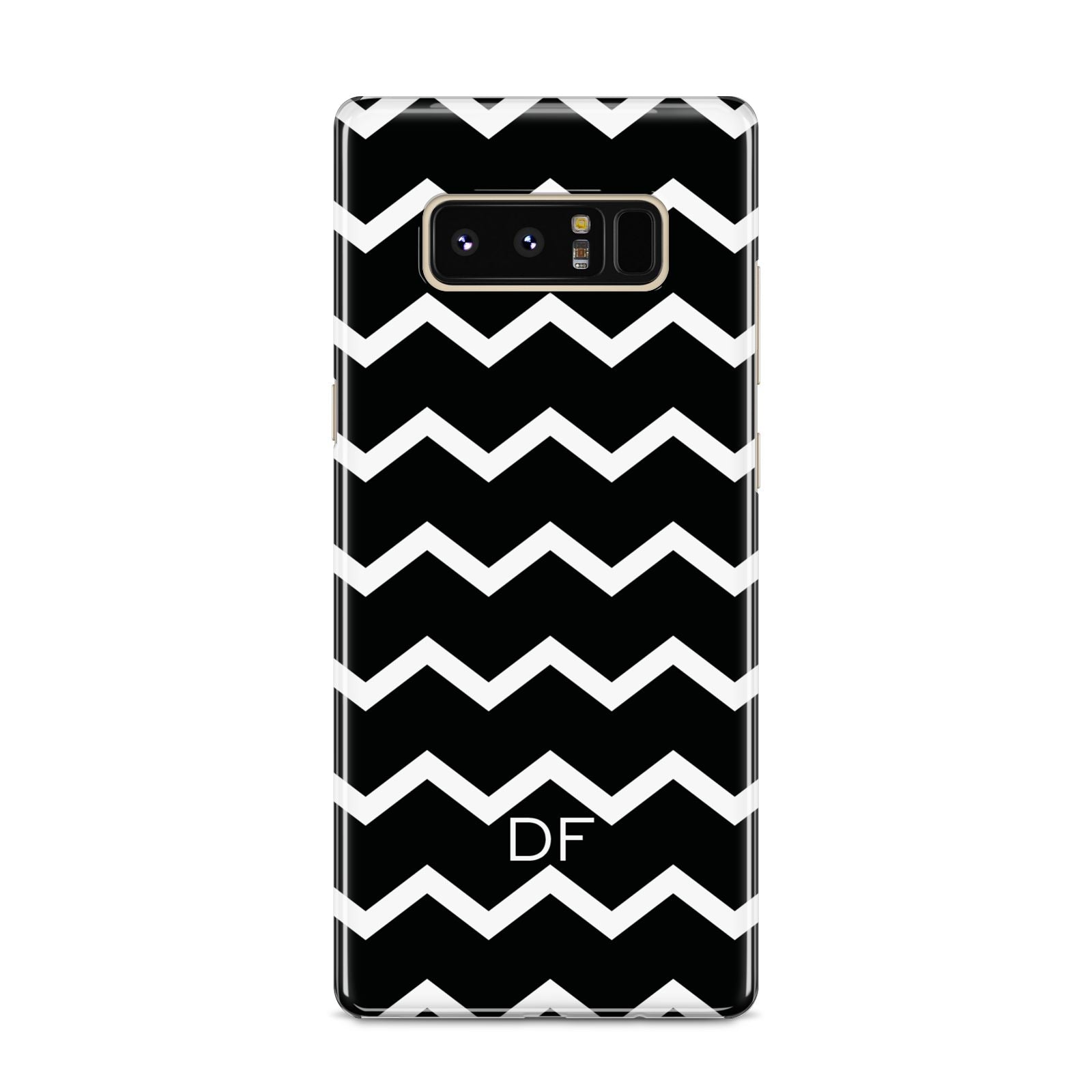 Personalised Chevron Black Samsung Galaxy S8 Case