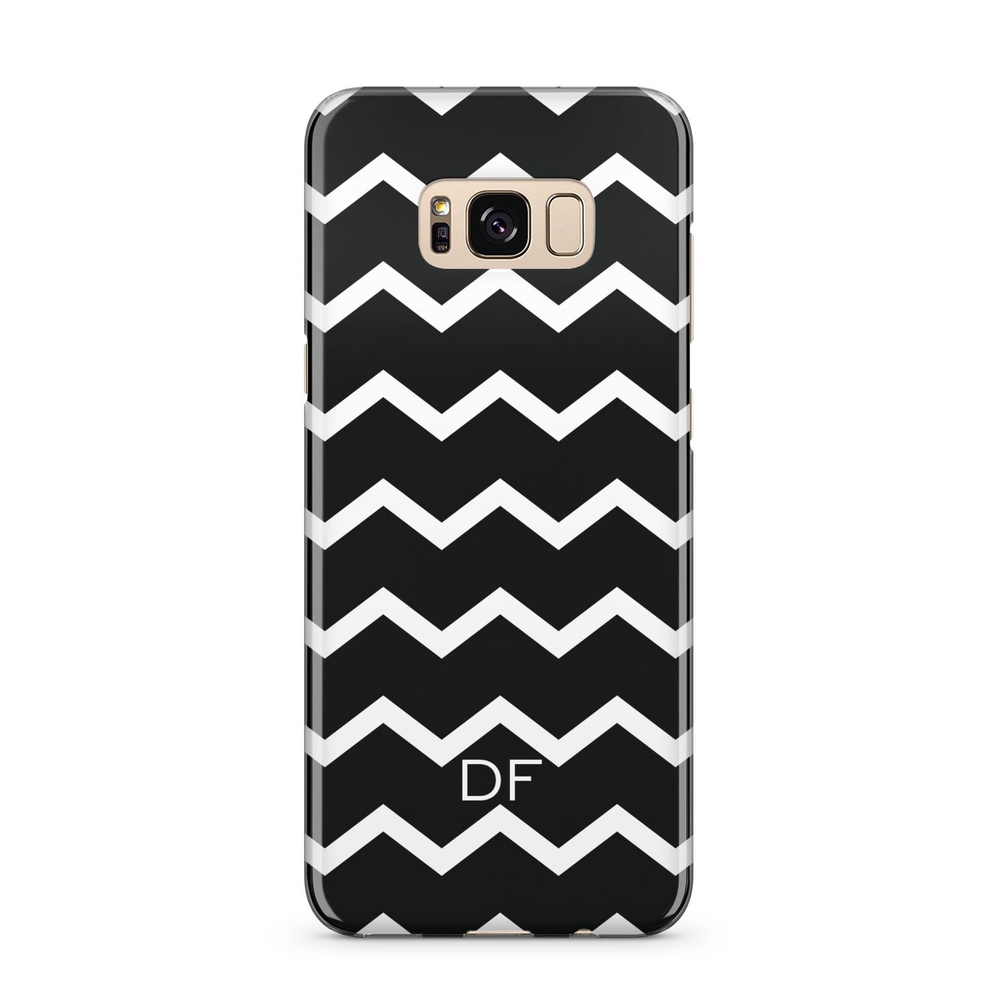 Personalised Chevron Black Samsung Galaxy S8 Plus Case