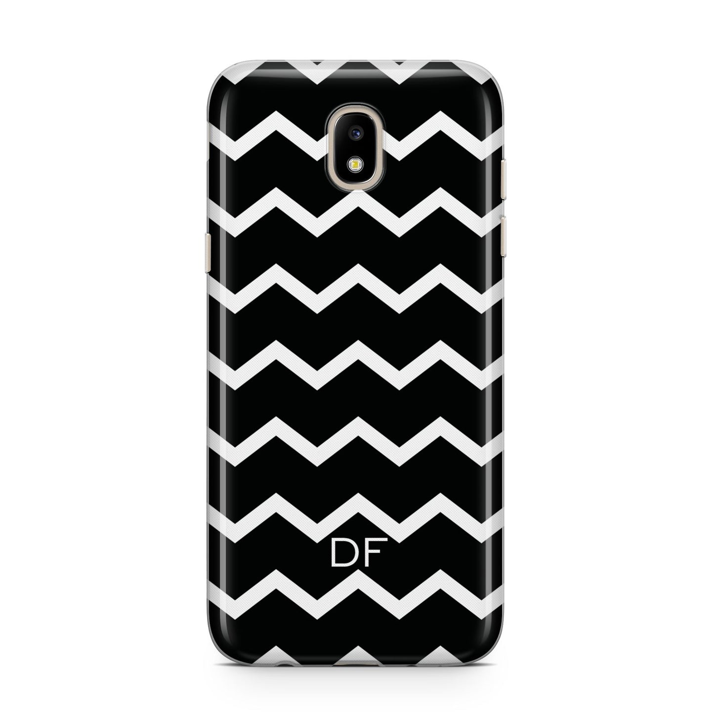 Personalised Chevron Black Samsung J5 2017 Case