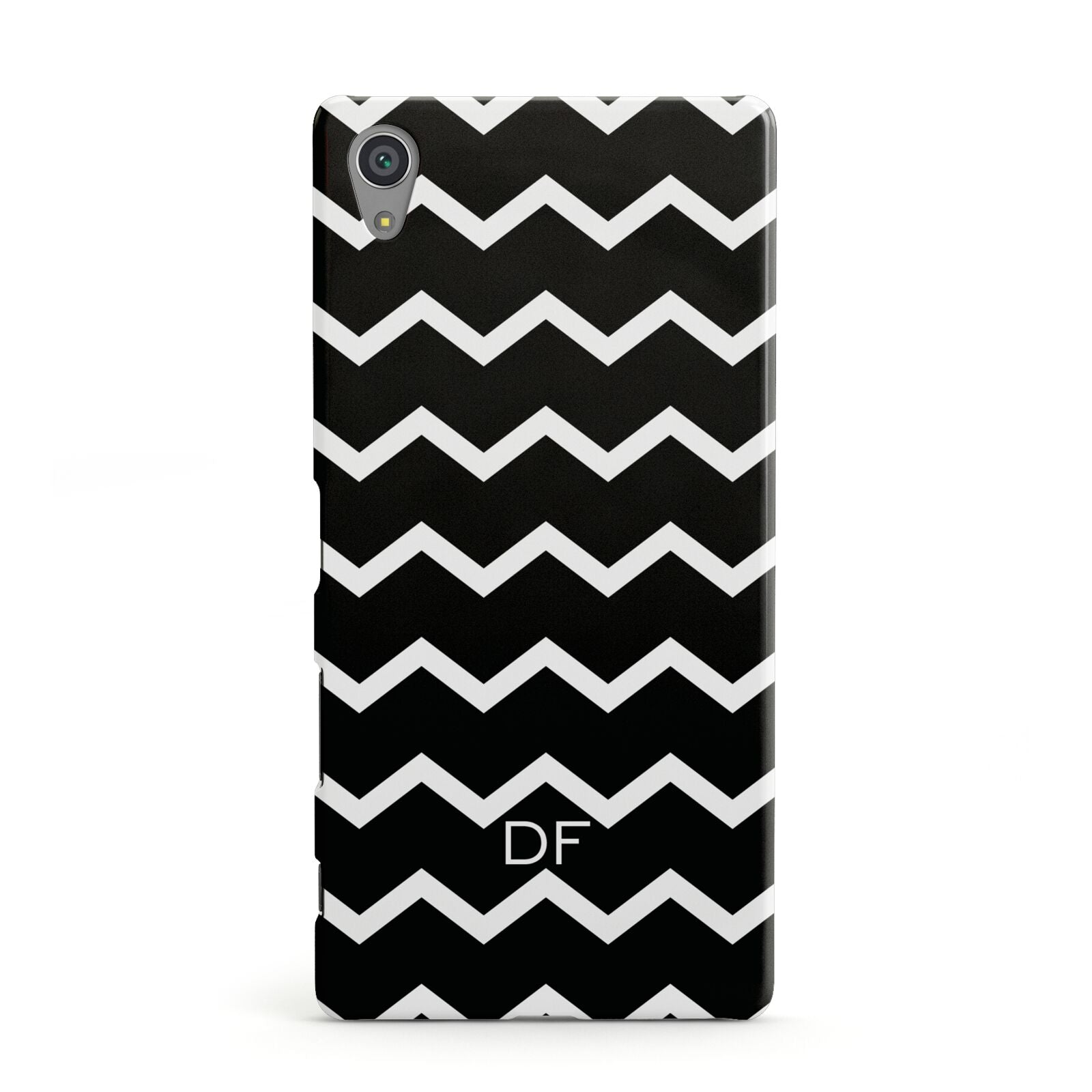 Personalised Chevron Black Sony Xperia Case