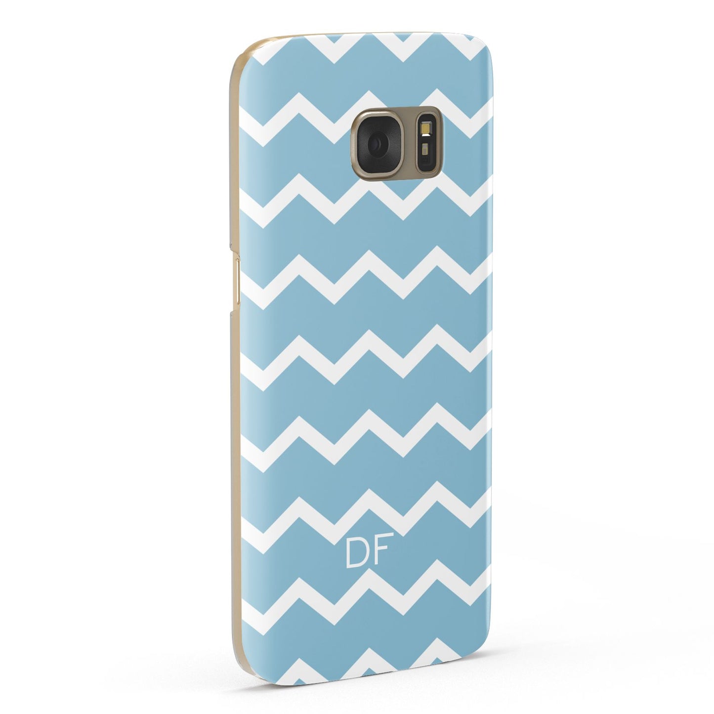 Personalised Chevron Blue Samsung Galaxy Case Fourty Five Degrees