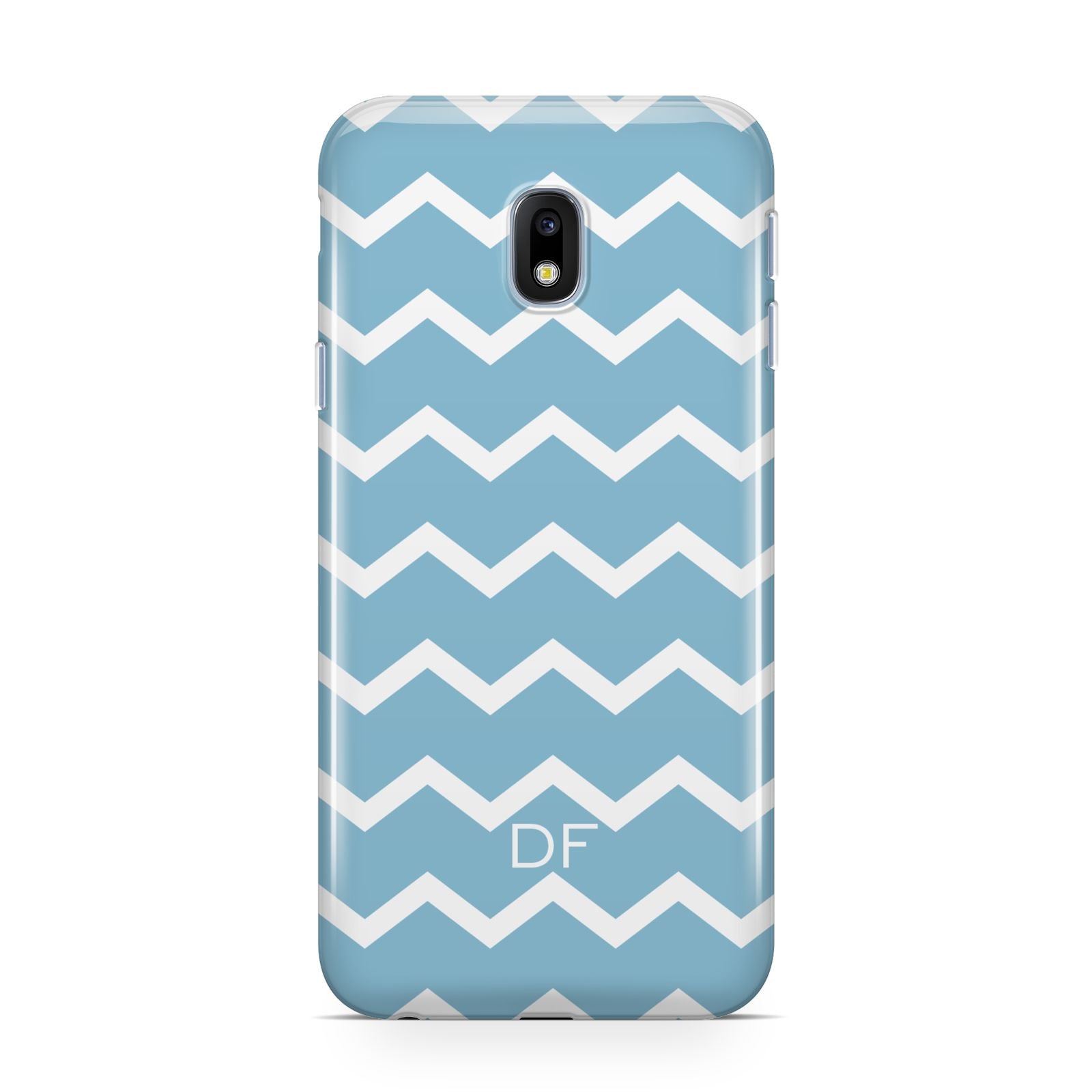 Personalised Chevron Blue Samsung Galaxy J3 2017 Case