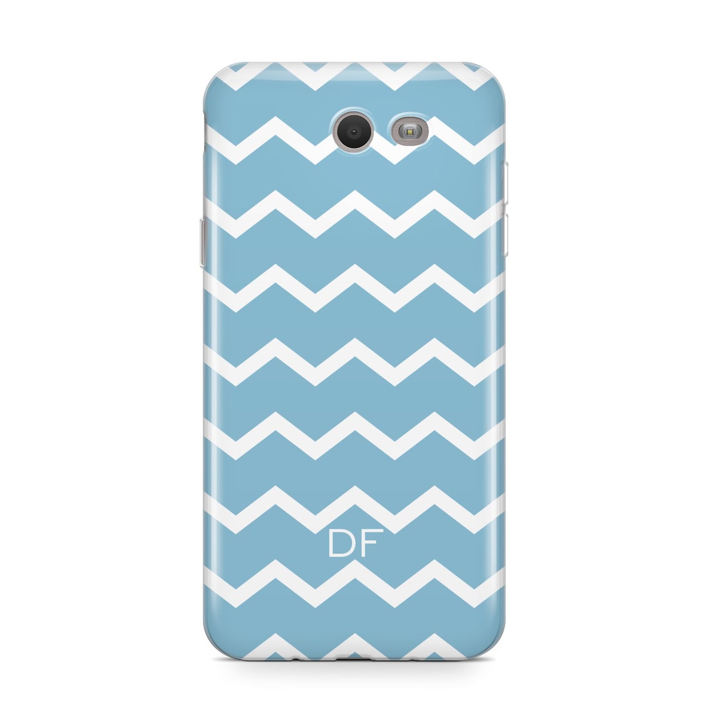 Personalised Chevron Blue Samsung Galaxy J7 2017 Case