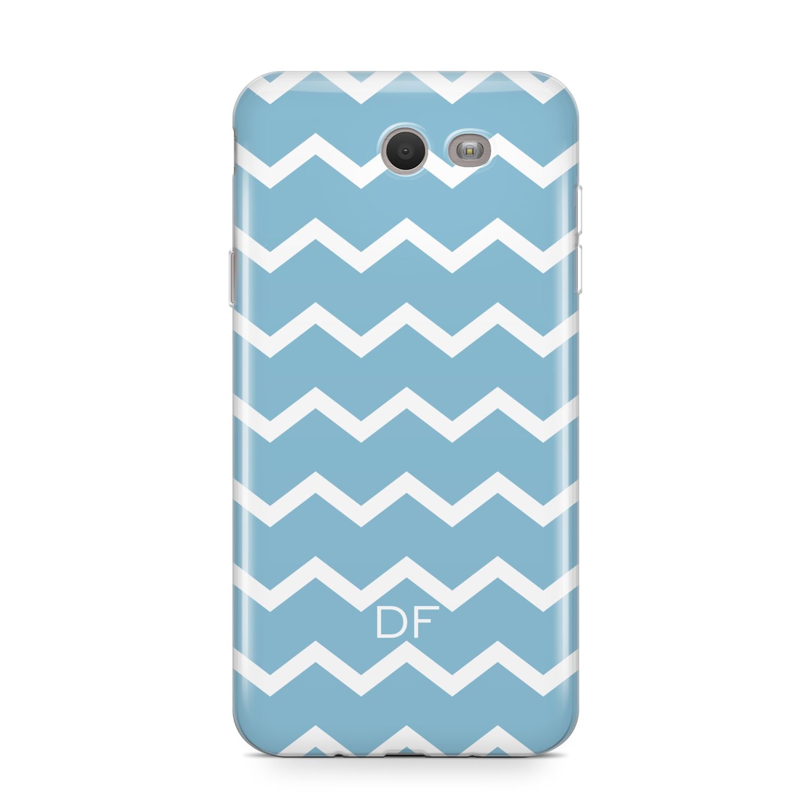 Personalised Chevron Blue Samsung Galaxy J7 2017 Case