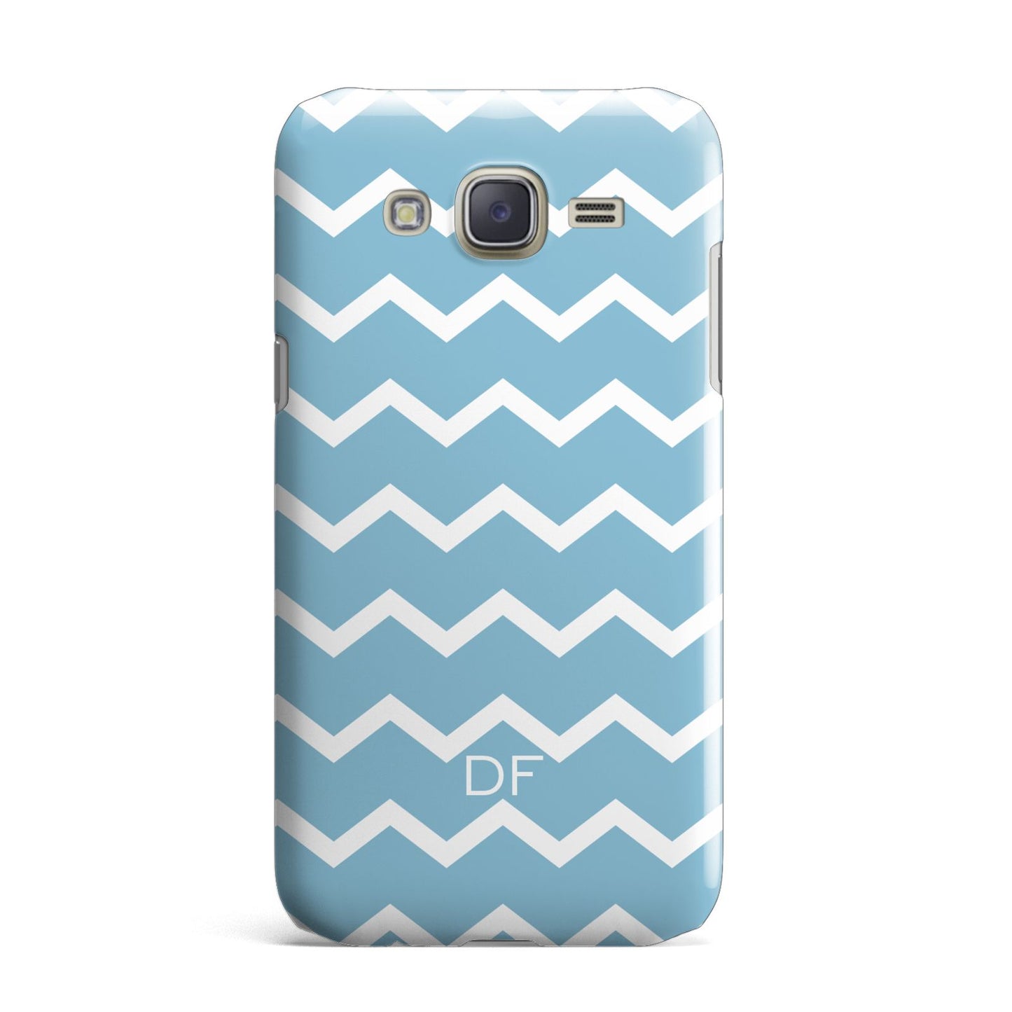 Personalised Chevron Blue Samsung Galaxy J7 Case