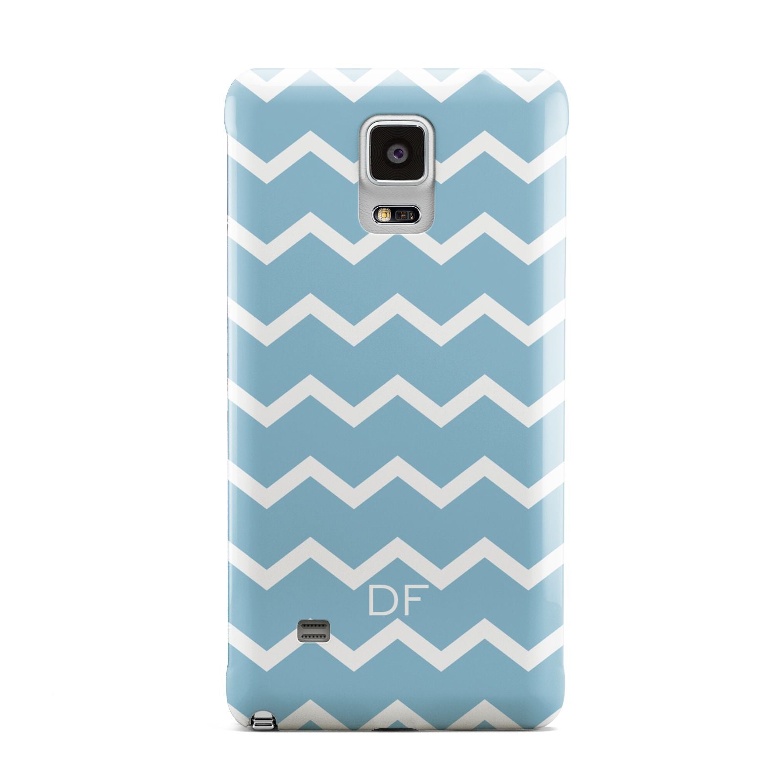 Personalised Chevron Blue Samsung Galaxy Note 4 Case