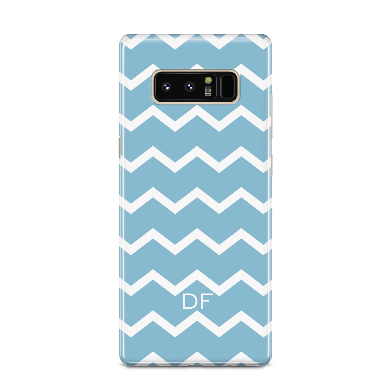 Personalised Chevron Blue Samsung Galaxy Note 8 Case